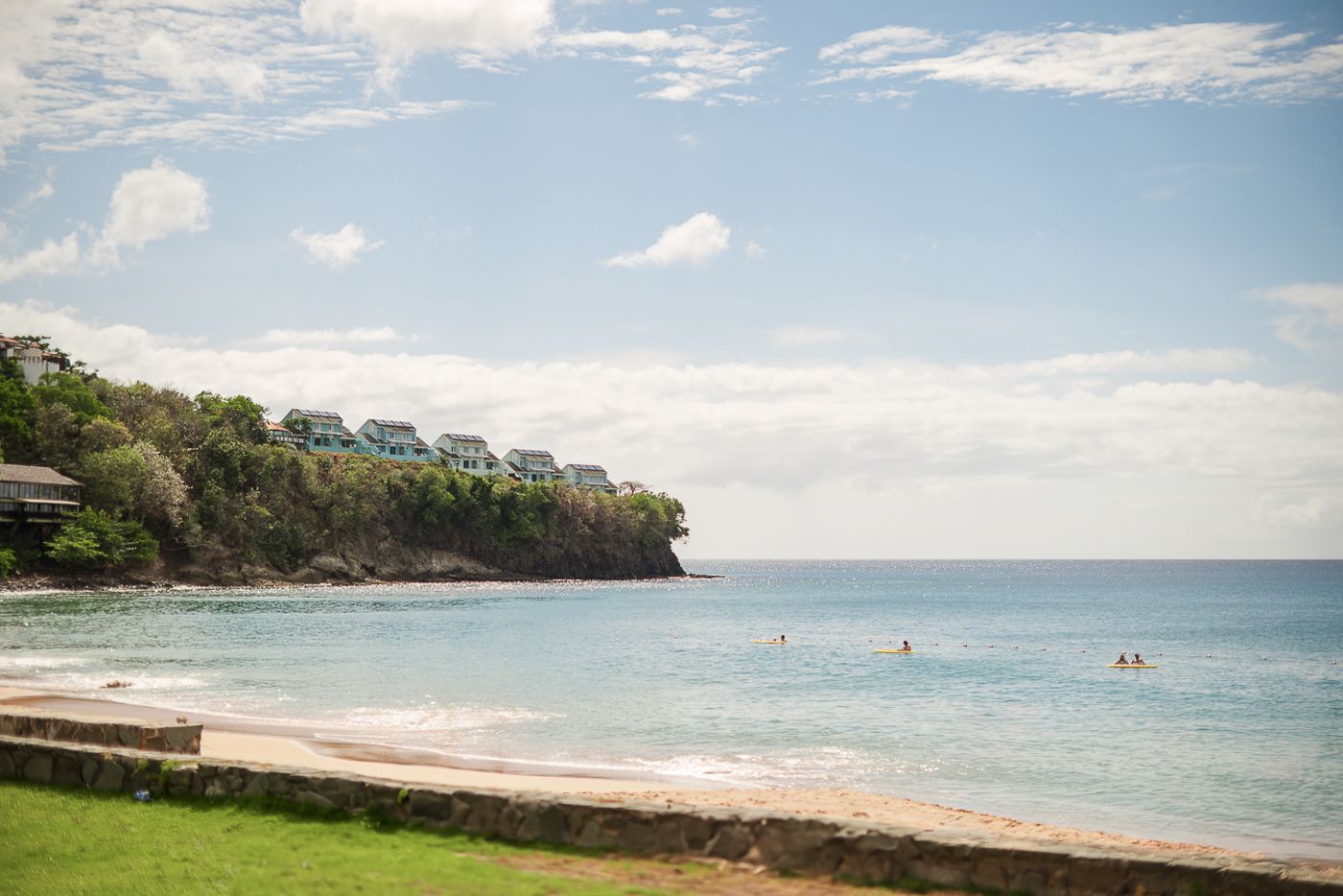 the beach at Sandals Resorts in Saint Lucia