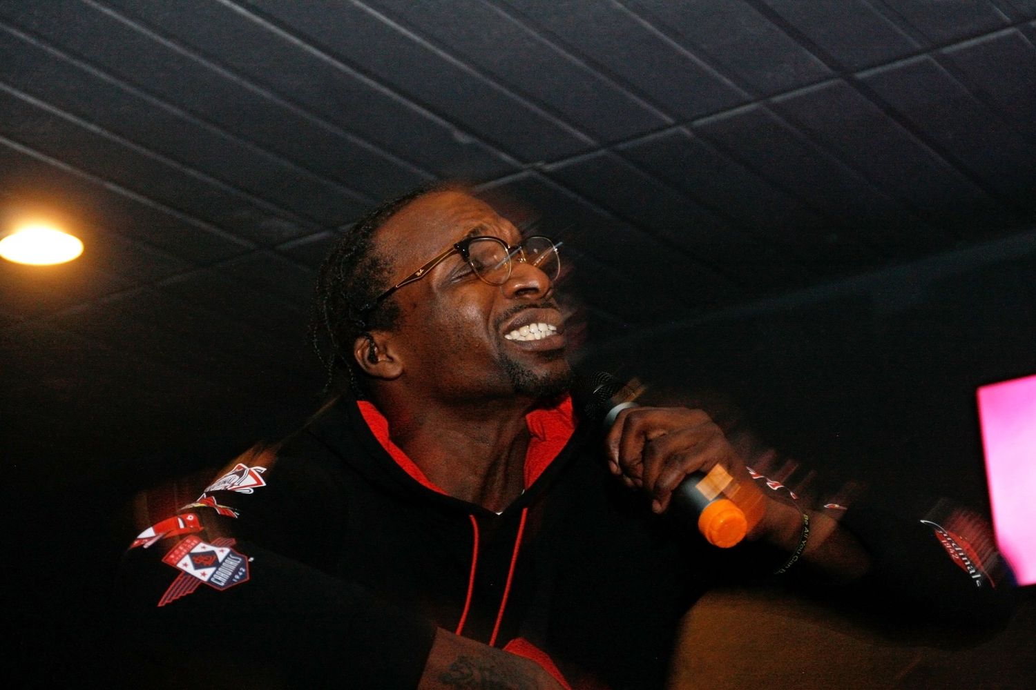 James Harris, performing as Jet Black, sings during a show at the Basement on Nov. 15.