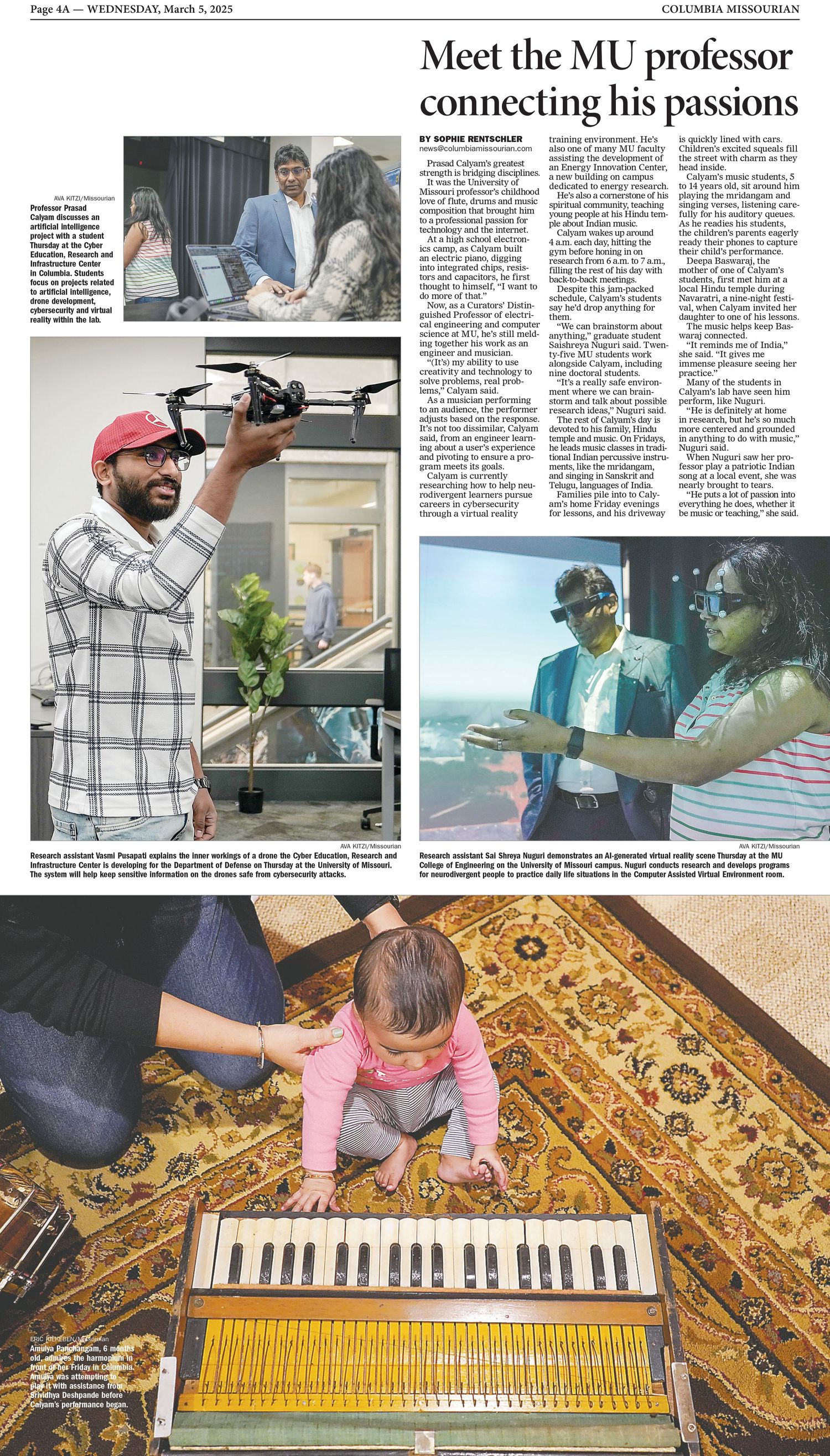 A photo page of the Columbia Missourian.
