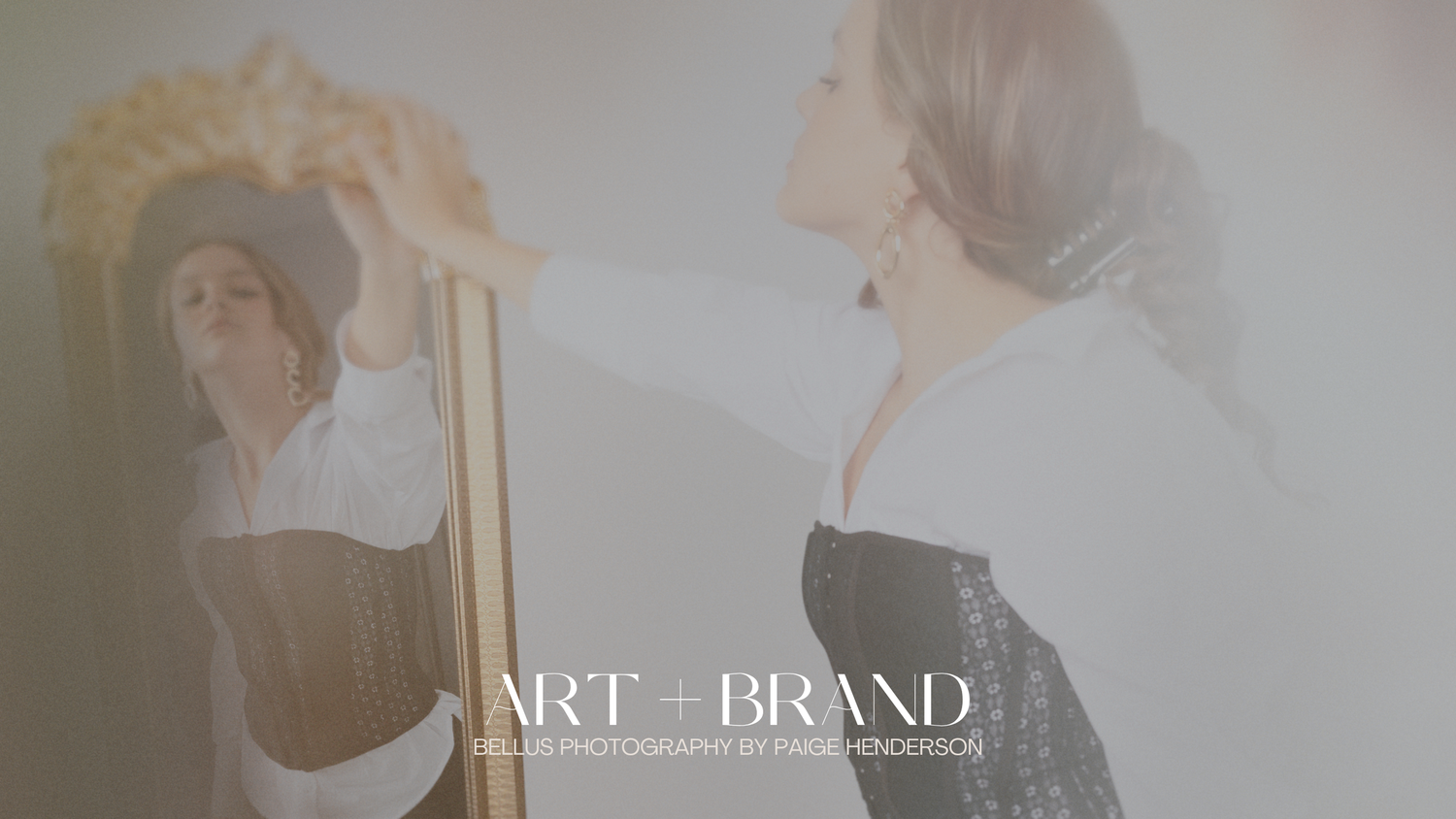 Fashion design website banner image series showing black and white lifestyle branding photography and modern layout.