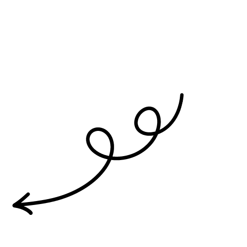 Simple black abstract design with curved lines against a solid background.