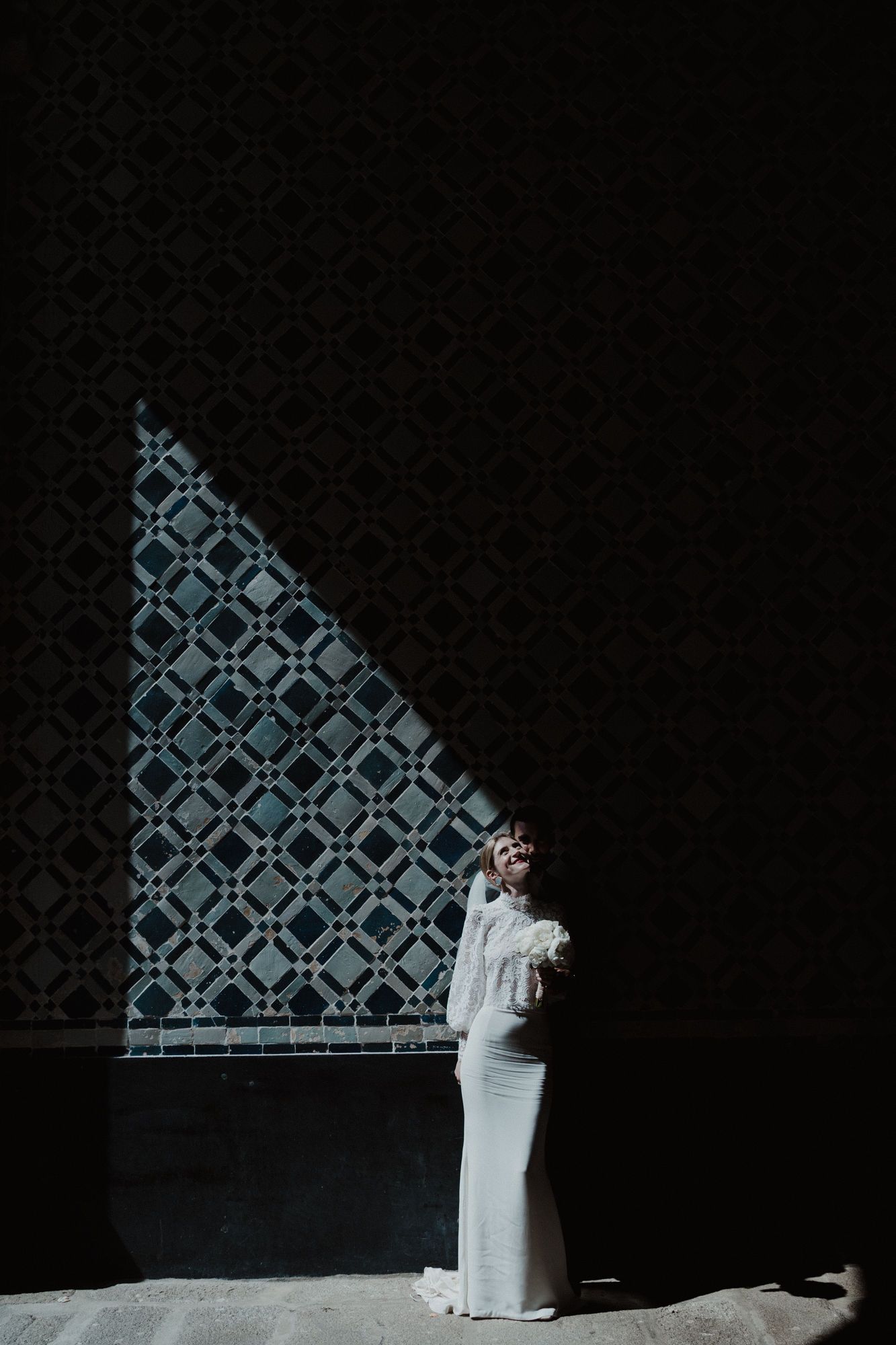 San Diego wedding videographer - cinematic editorial wedding portrait for modern couples