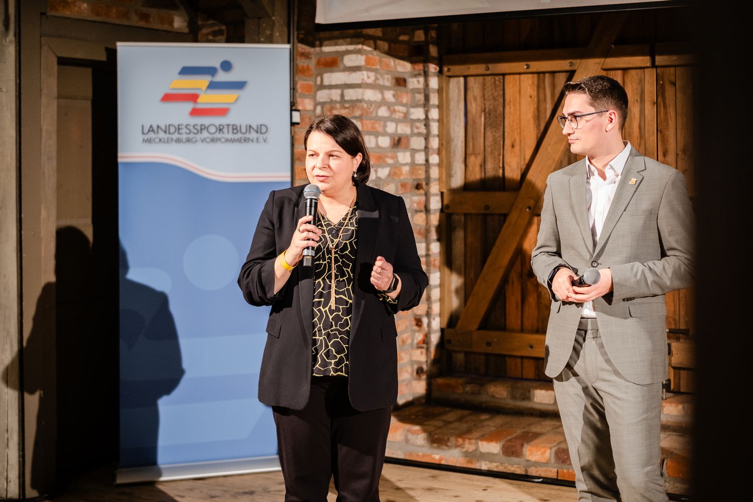 Veranstaltungsfotografie Sportlerehrung Rövershagen Landkreis Rostock, Ministerin Drese