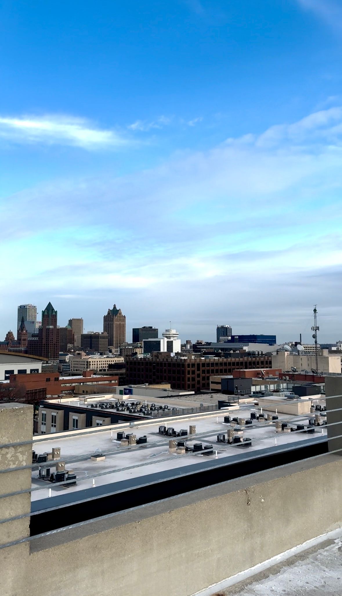 Rooftop Milwaukee Photography Downtown Wisconsin Photographer Third Ward East side Parking structure rooftop