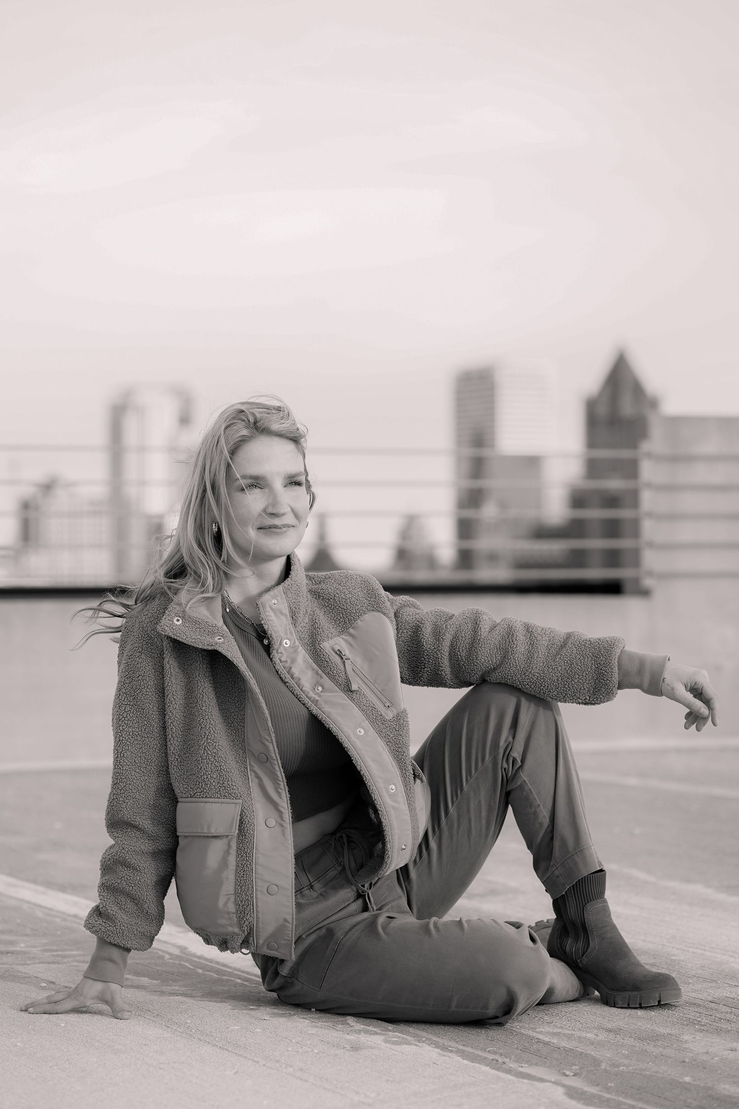 Downtown Milwaukee Wisconsin Headshot Branding Photo Session Best Milwaukee Headshot Photographer Third Ward Rooftop