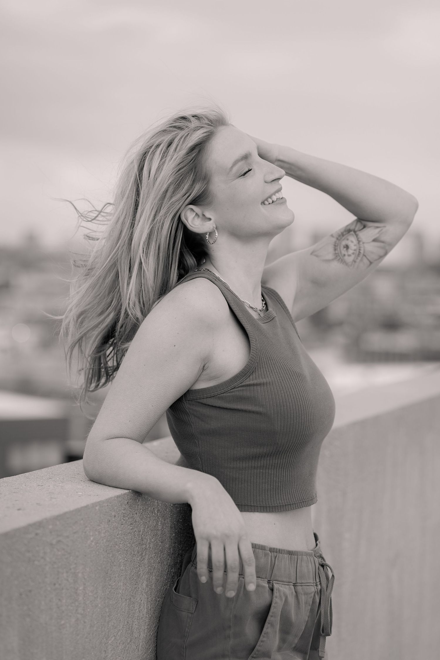 Downtown Milwaukee Wisconsin Headshot Branding Photo Session Best Milwaukee Headshot Photographer Third Ward Rooftop