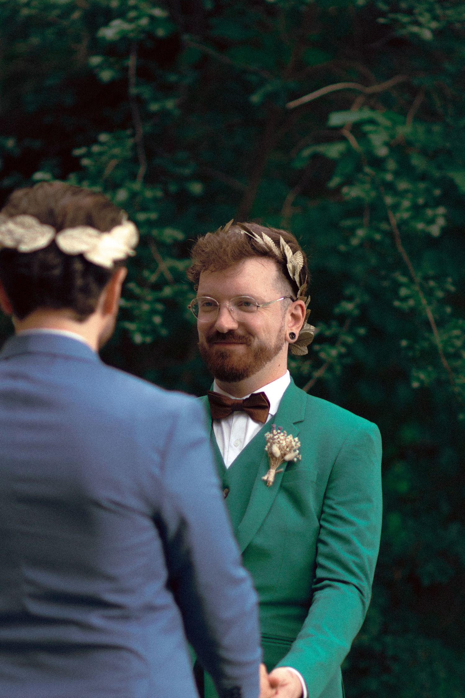 The Perfect Color-Coordinated Same-Sex Wedding in Toronto, at Fantasy Farms. Cinematic photography in Toronto for stylish, queer couples.