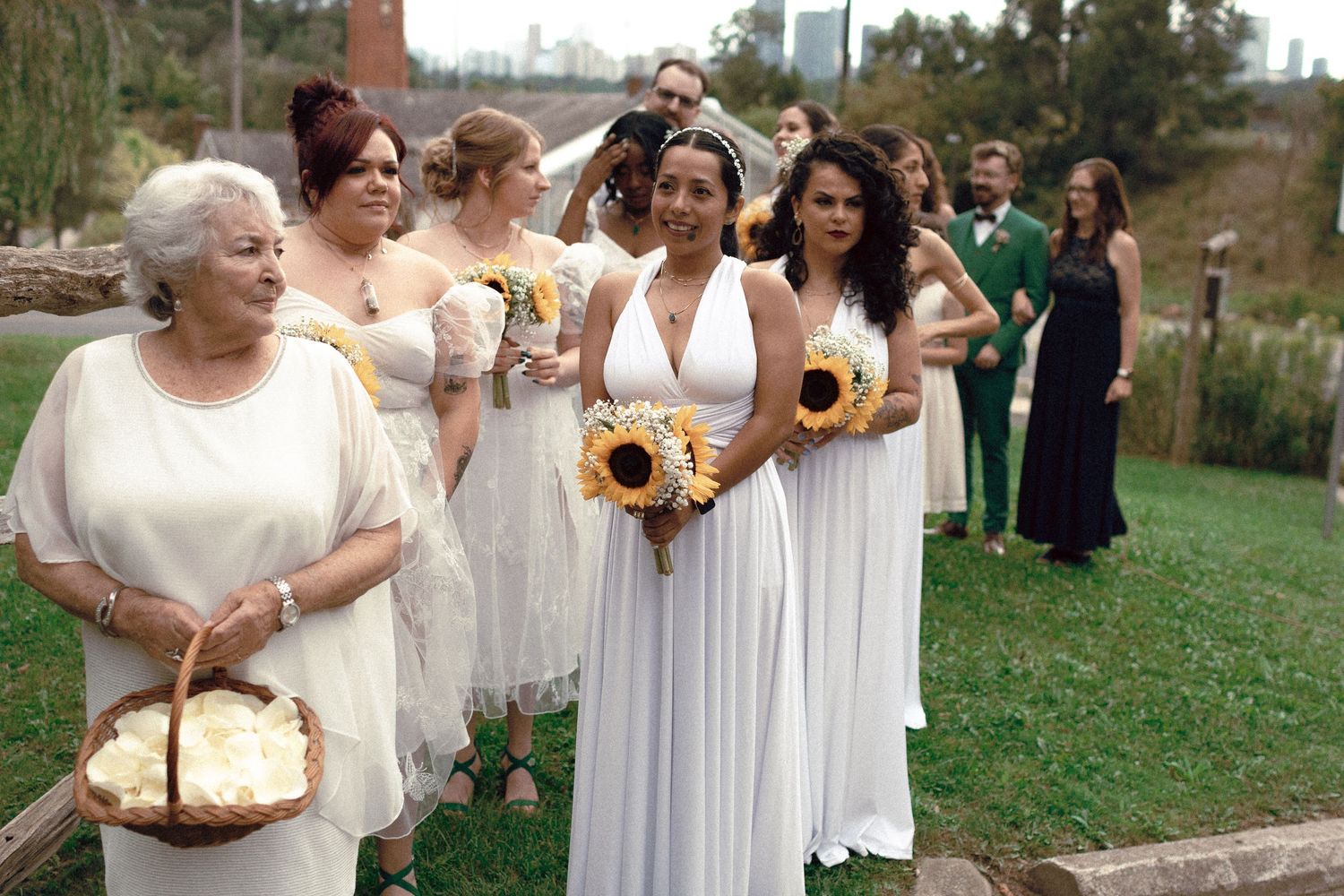 The Perfect Color-Coordinated Same-Sex Wedding in Toronto, at Fantasy Farms. Cinematic photography in Toronto for stylish, queer couples.
