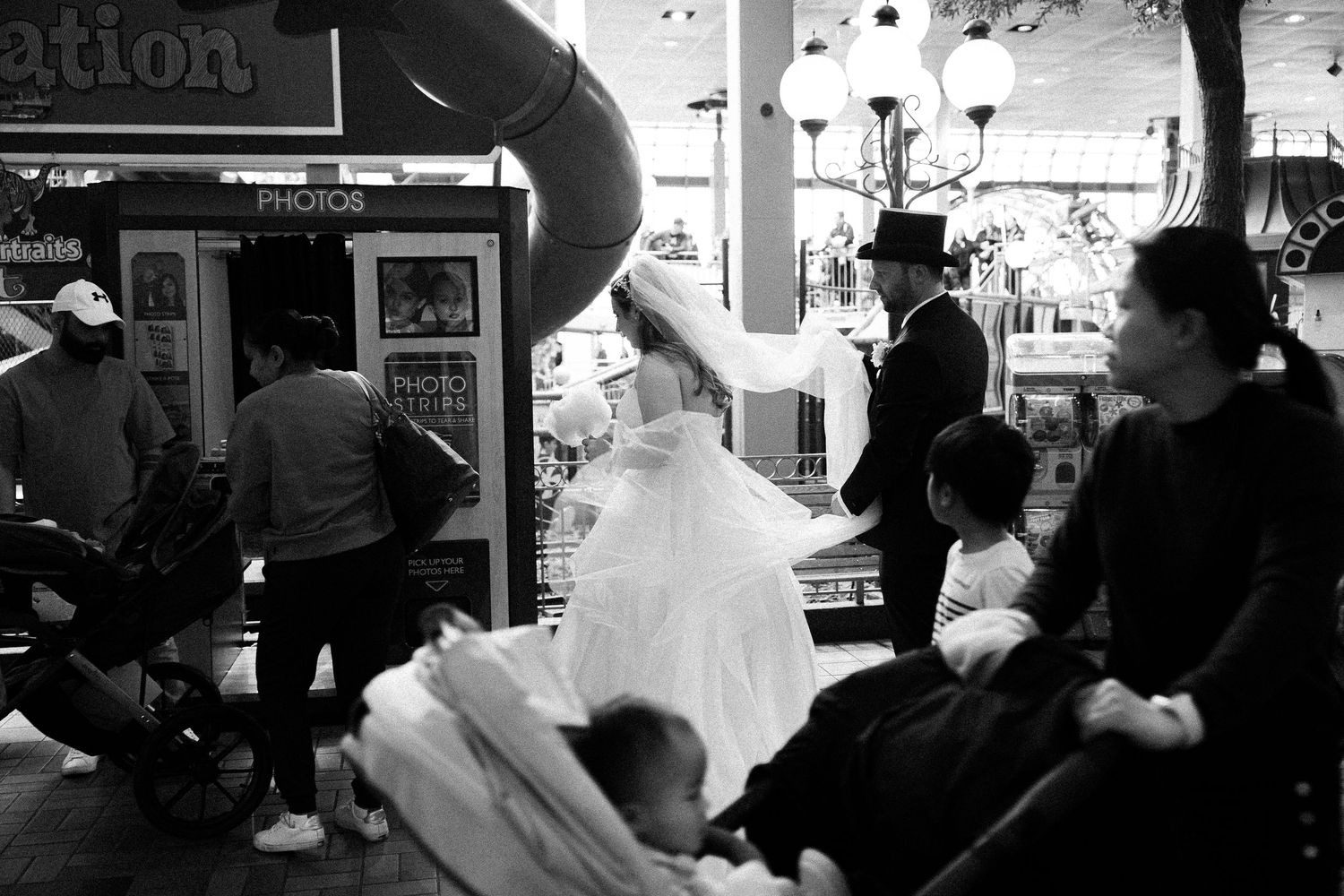 Ukranian orthodox wedding with a pit-stop at Fantasy Fair in Woodbine Mall. Intimate, theatrical with cotton-candy and vintage Photo Booth.