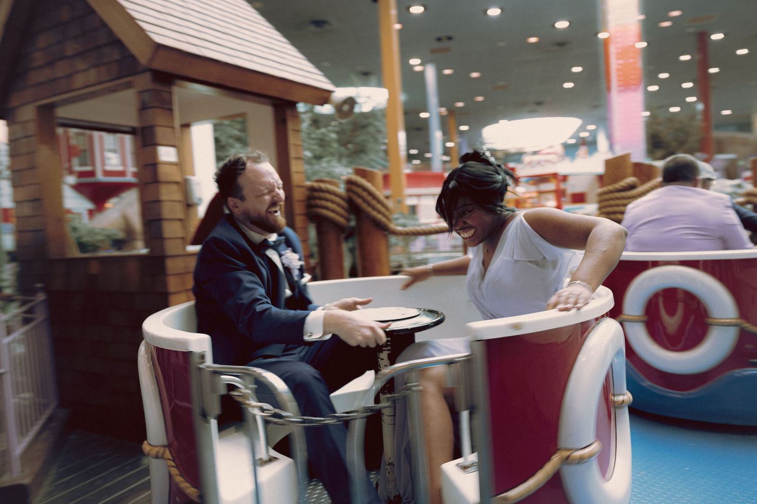 Ukranian orthodox wedding with a pit-stop at Fantasy Fair in Woodbine Mall. Intimate, theatrical with cotton-candy and vintage Photo Booth.