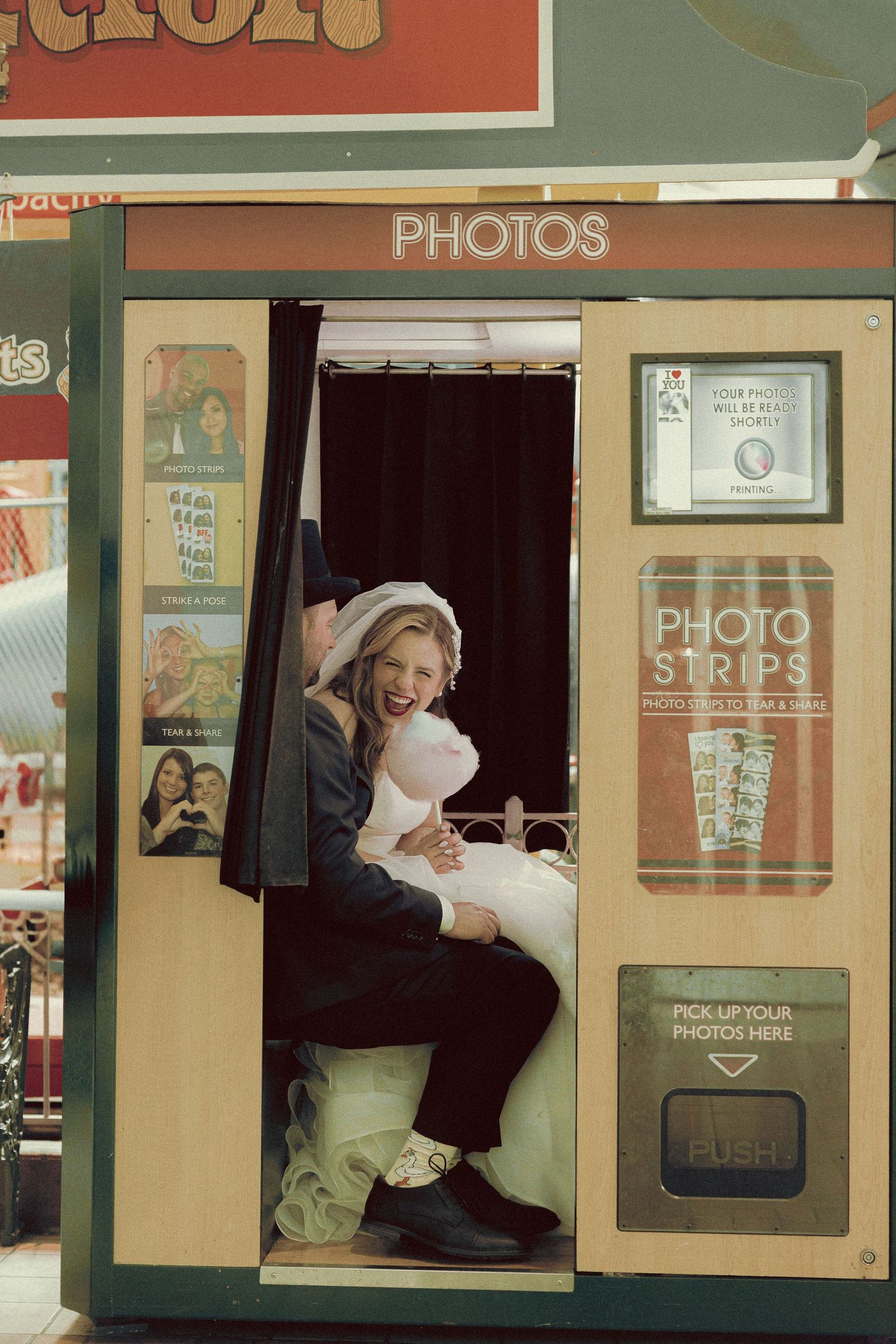 Ukranian orthodox wedding with a pit-stop at Fantasy Fair in Woodbine Mall. Intimate, theatrical with cotton-candy and vintage Photo Booth.