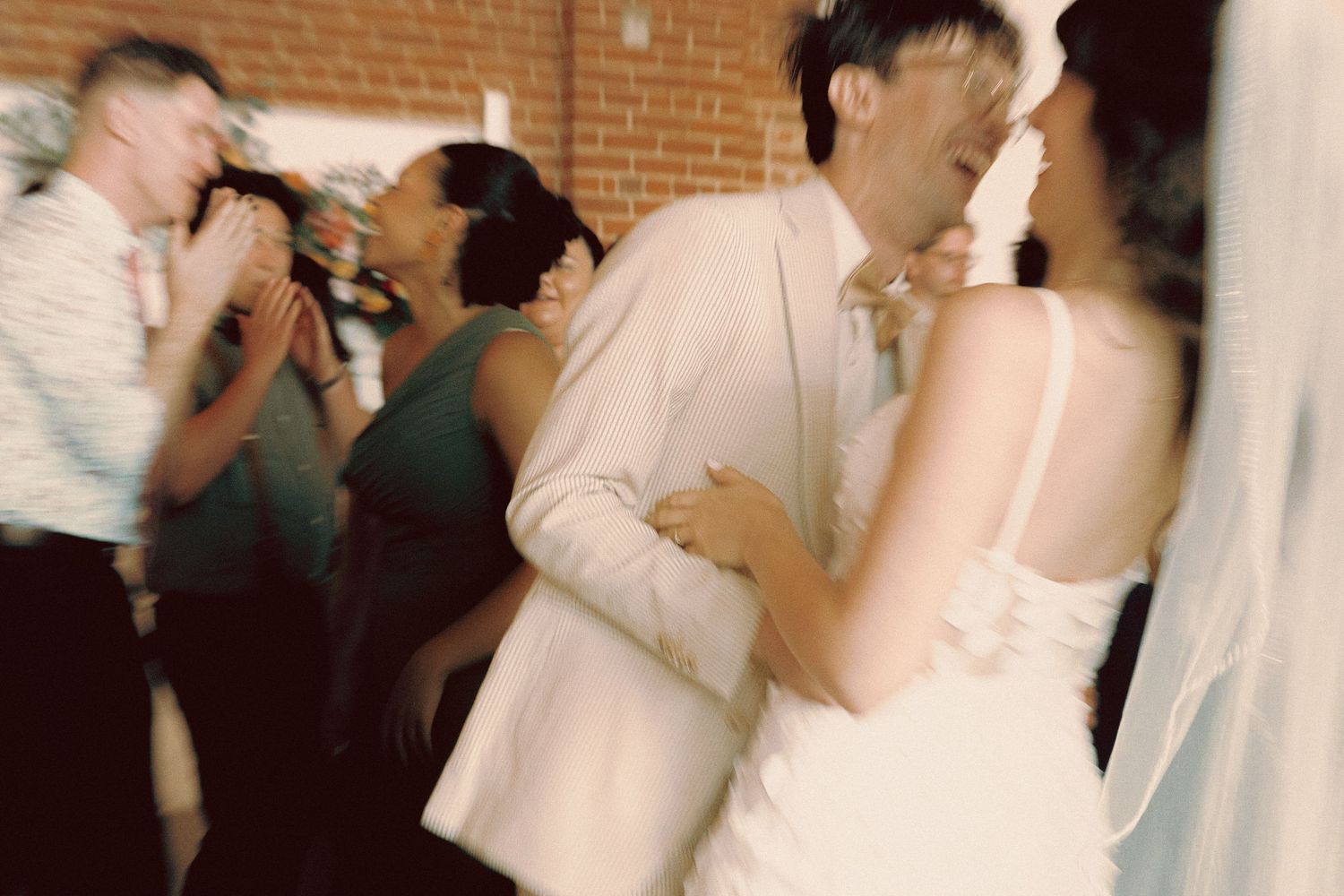 Matt and Monica’s funny, offbeat wedding at Toronto Micro Weddings with Skelly the skeleton and charcuterie boards art at the tables