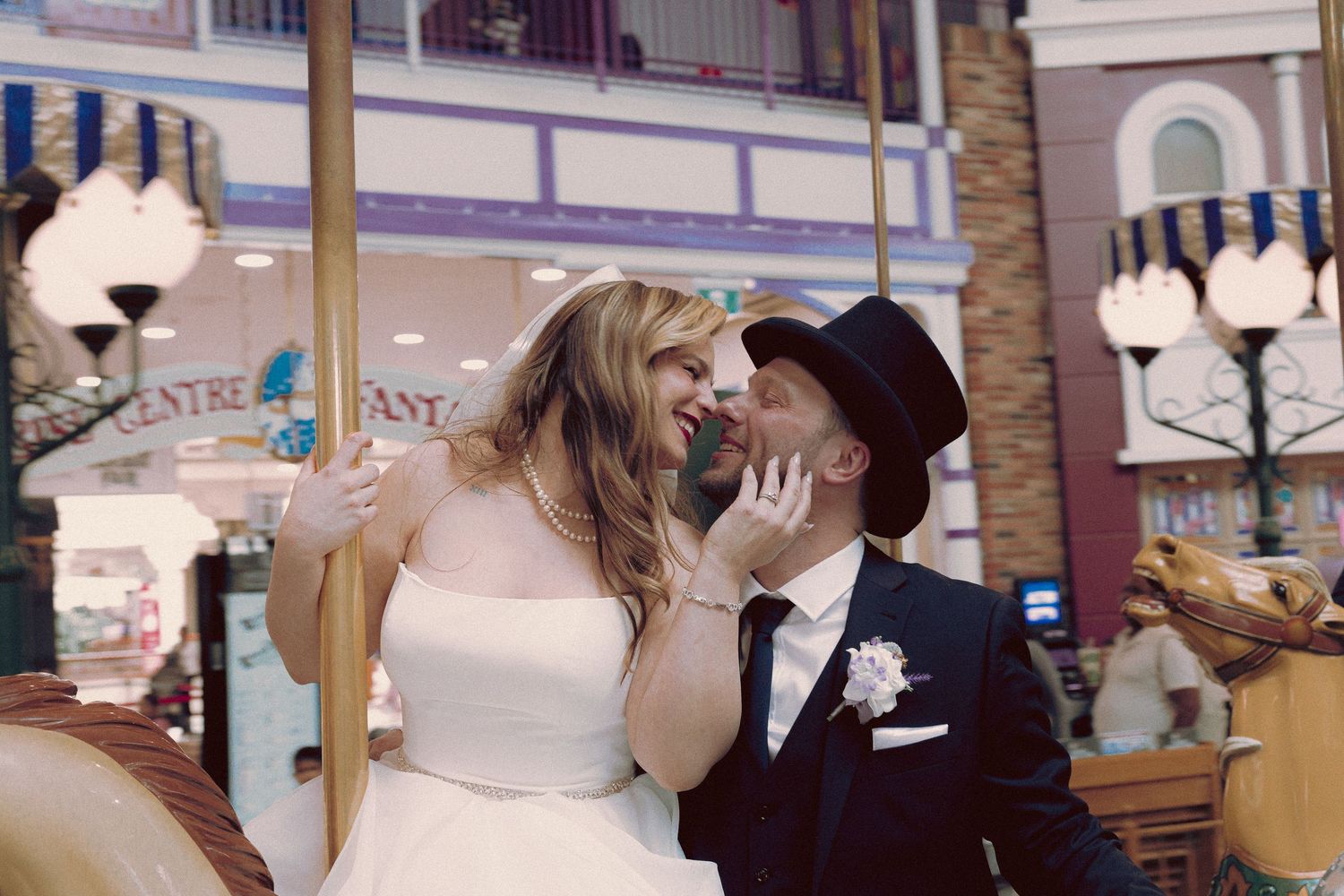 Ukranian orthodox wedding with a pit-stop at Fantasy Fair in Woodbine Mall. Intimate, theatrical with cotton-candy and vintage Photo Booth.