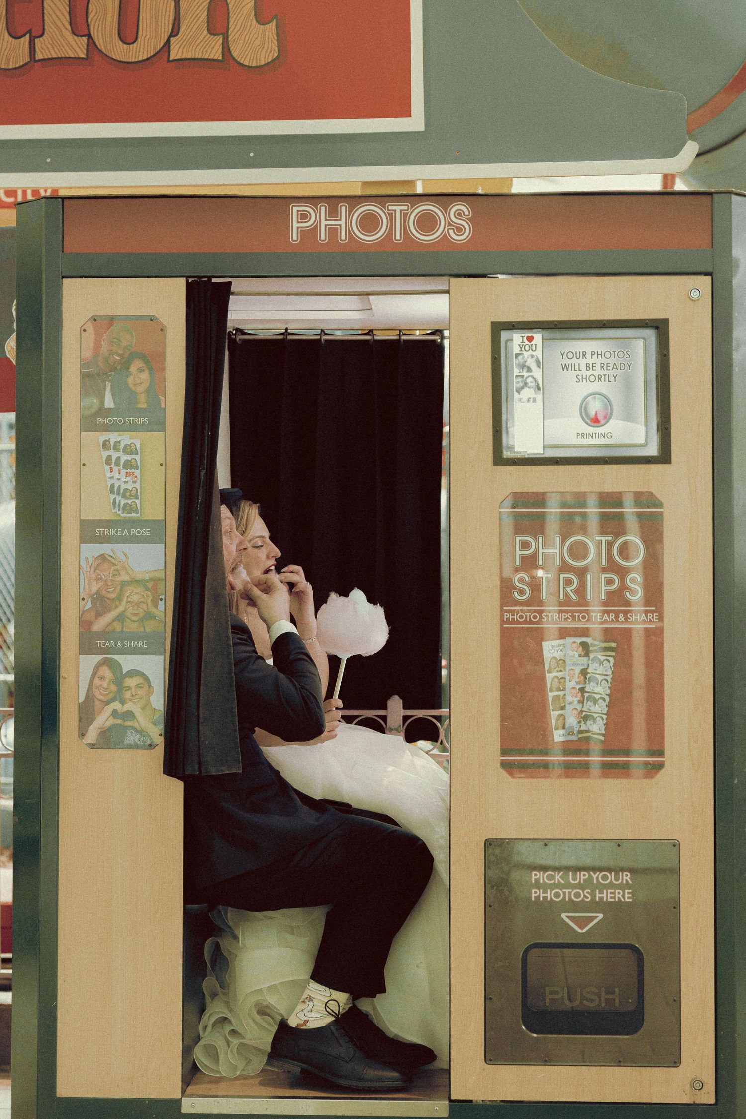 Ukranian orthodox wedding with a pit-stop at Fantasy Fair in Woodbine Mall. Intimate, theatrical with cotton-candy and vintage Photo Booth.