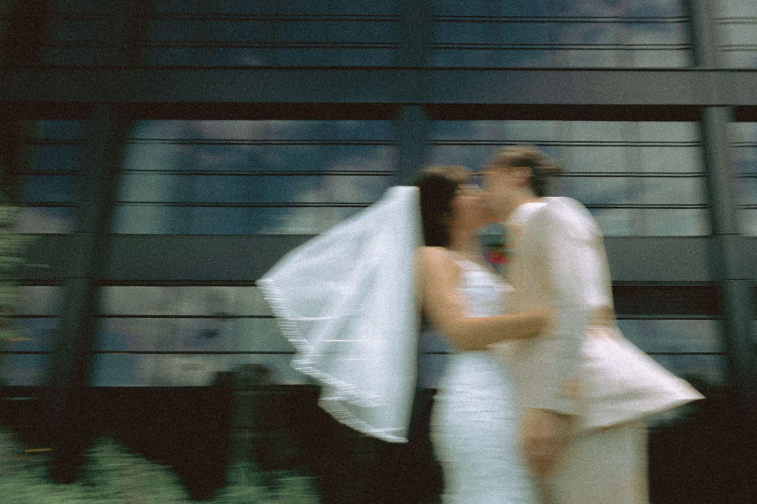 Matt and Monica’s funny, offbeat wedding at Toronto Micro Weddings with Skelly the skeleton and charcuterie boards art at the tables