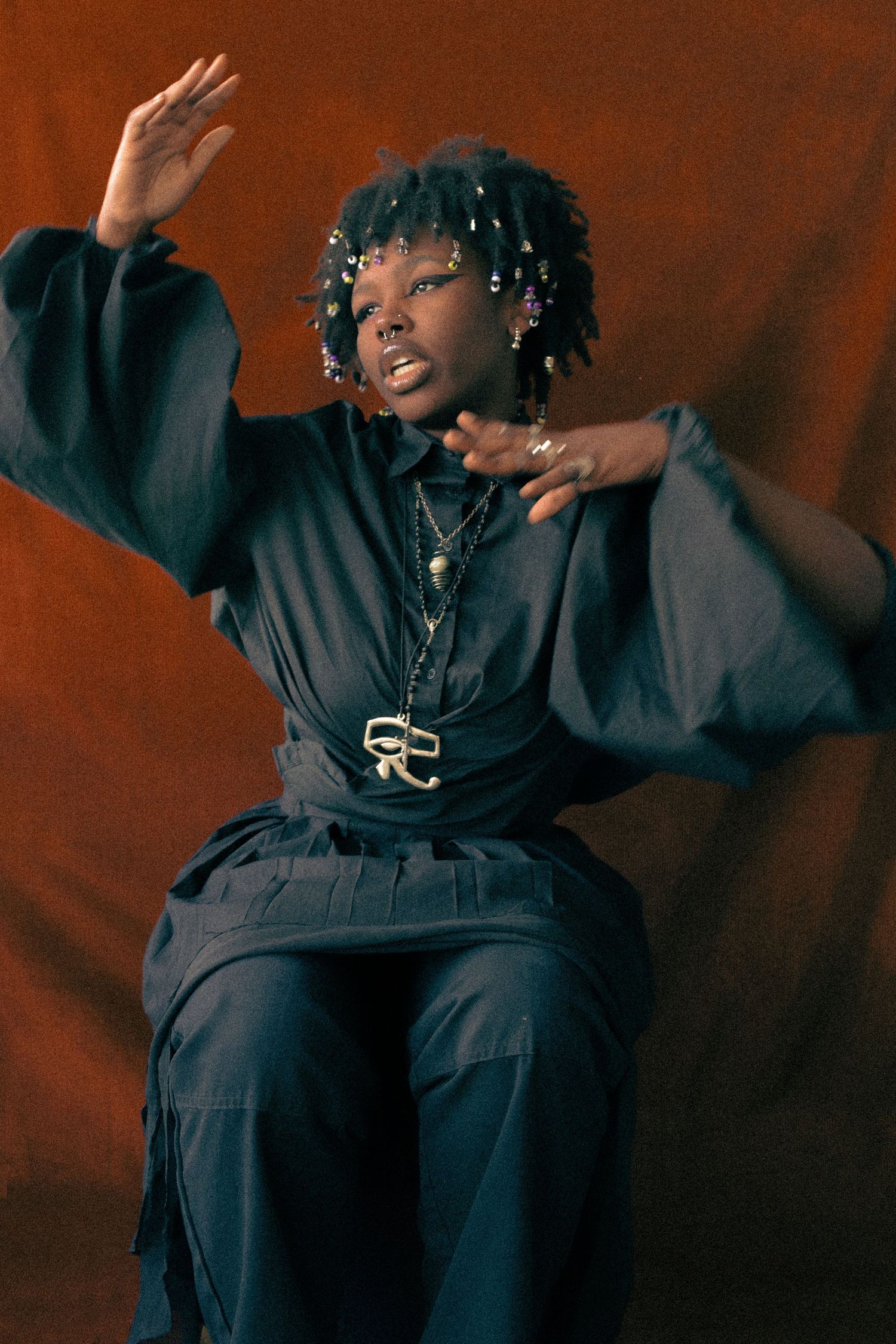Portrait of Zaneta, a TMU fashion student from PEI with roots from Kenia. This. was our second of our yearly portrait sessions.