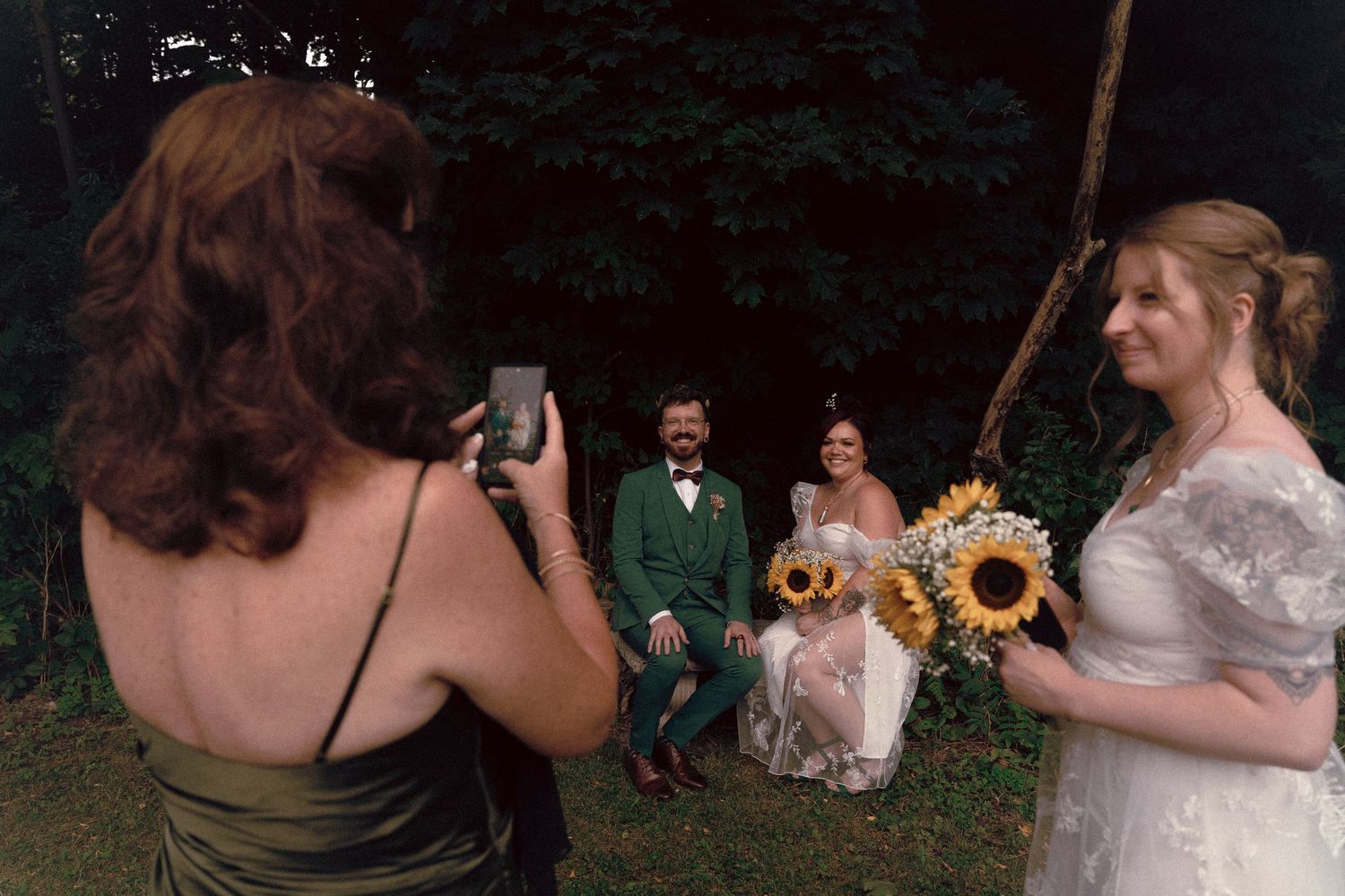 The Perfect Color-Coordinated Same-Sex Wedding in Toronto, at Fantasy Farms. Cinematic photography in Toronto for stylish, queer couples.