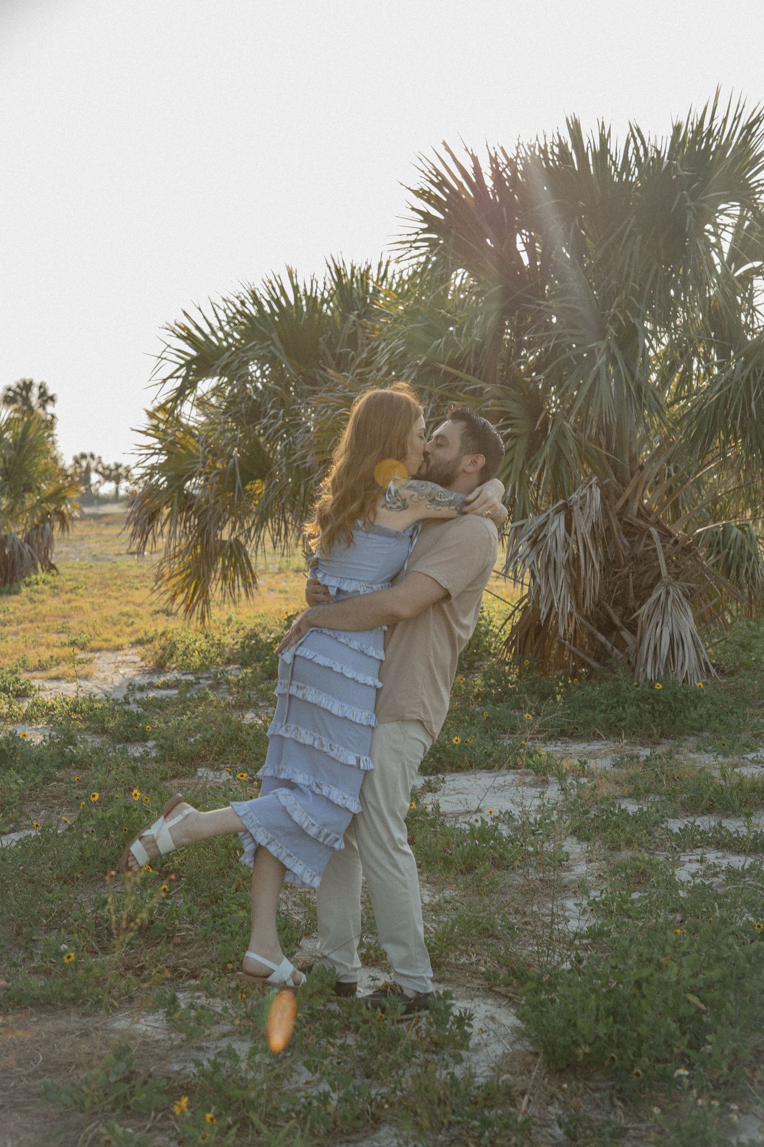 Clearwater Florida Engagement Photographer - Sand Key Park Engagement Photos - Adeva Rae Photography - Beach Couples Photos