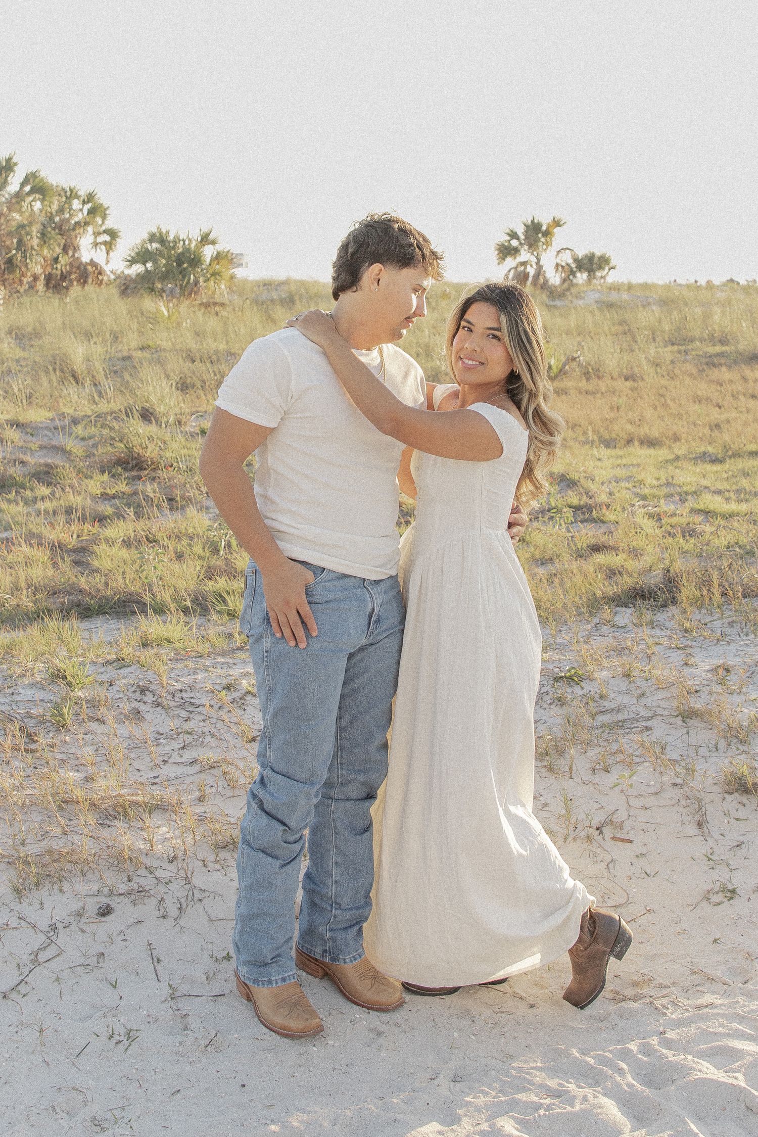Clearwater Florida Engagement Photographer - Sand Key Park Engagement Photos - Adeva Rae Photography - Beach Couples Photos