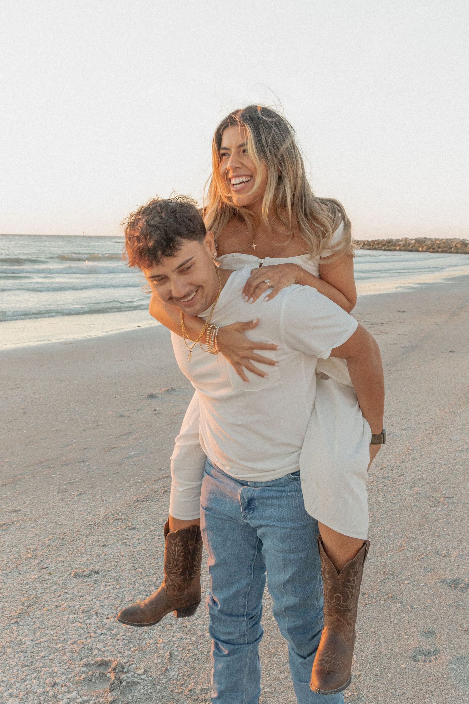 Clearwater Florida Engagement Photographer - Sand Key Park Engagement Photos - Adeva Rae Photography - Beach Couples Photos