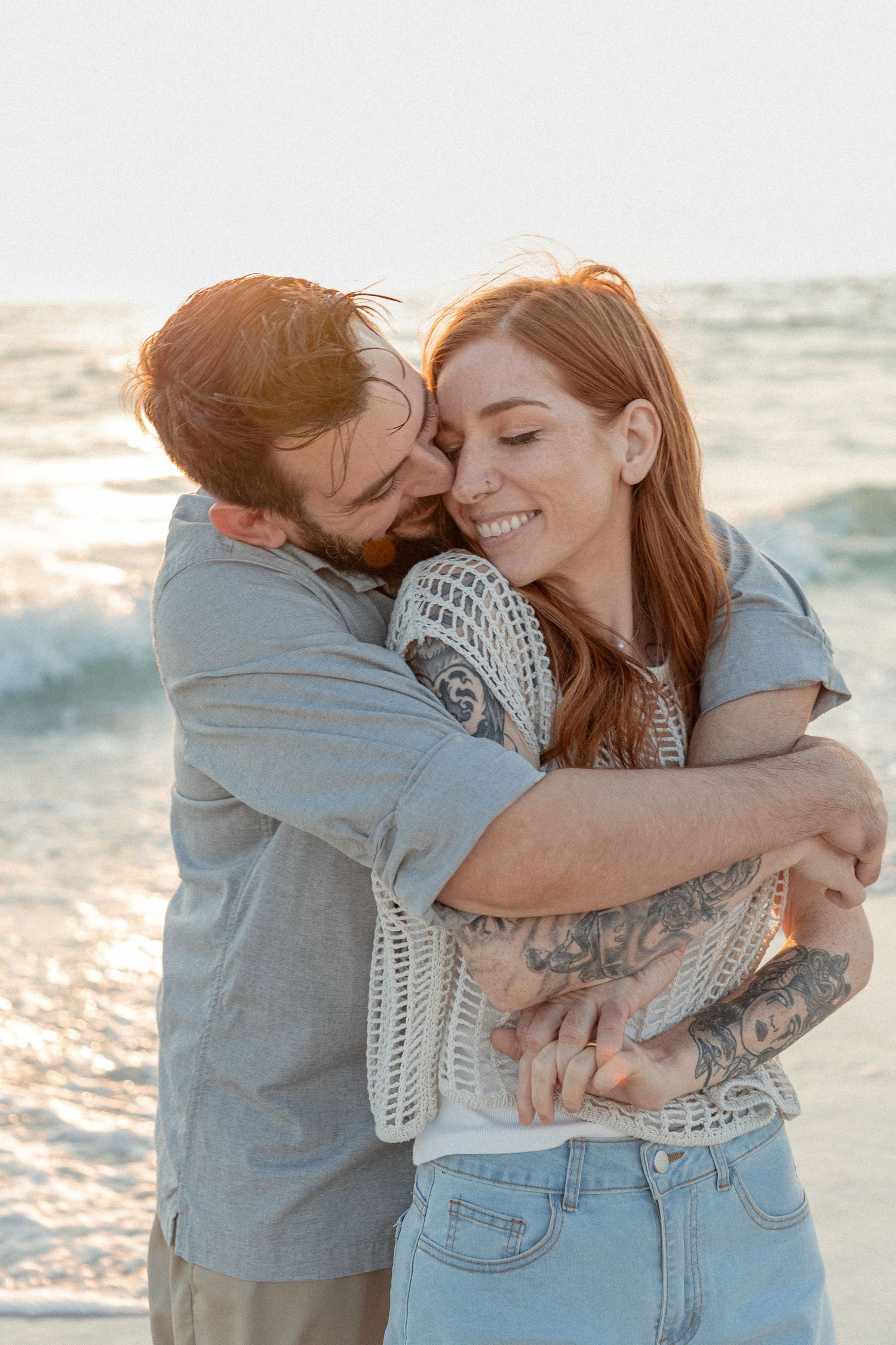 Clearwater Florida Engagement Photographer - Sand Key Park Engagement Photos - Adeva Rae Photography - Beach Couples Photos
