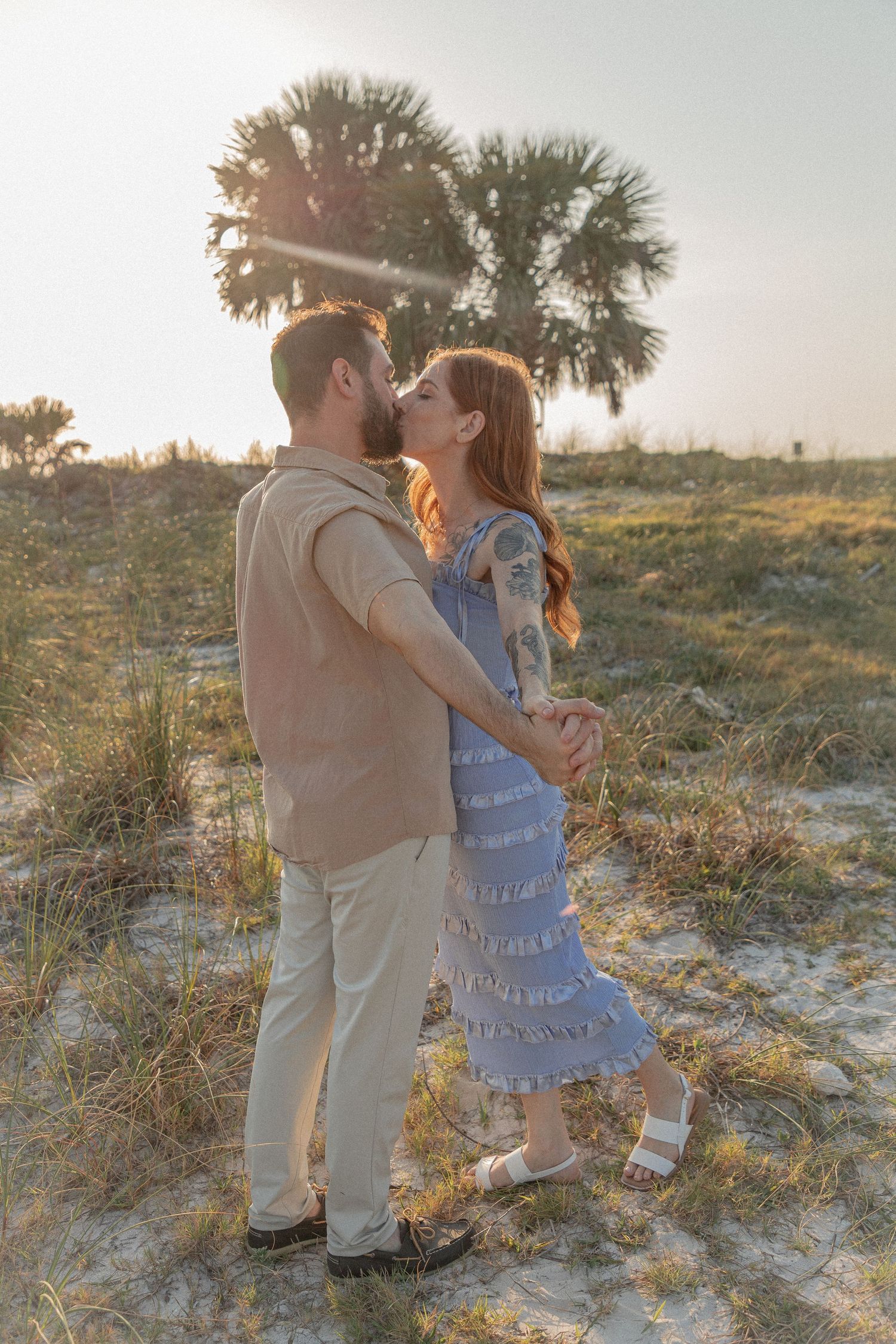 Clearwater Florida Engagement Photographer - Sand Key Park Engagement Photos - Adeva Rae Photography - Beach Couples Photos