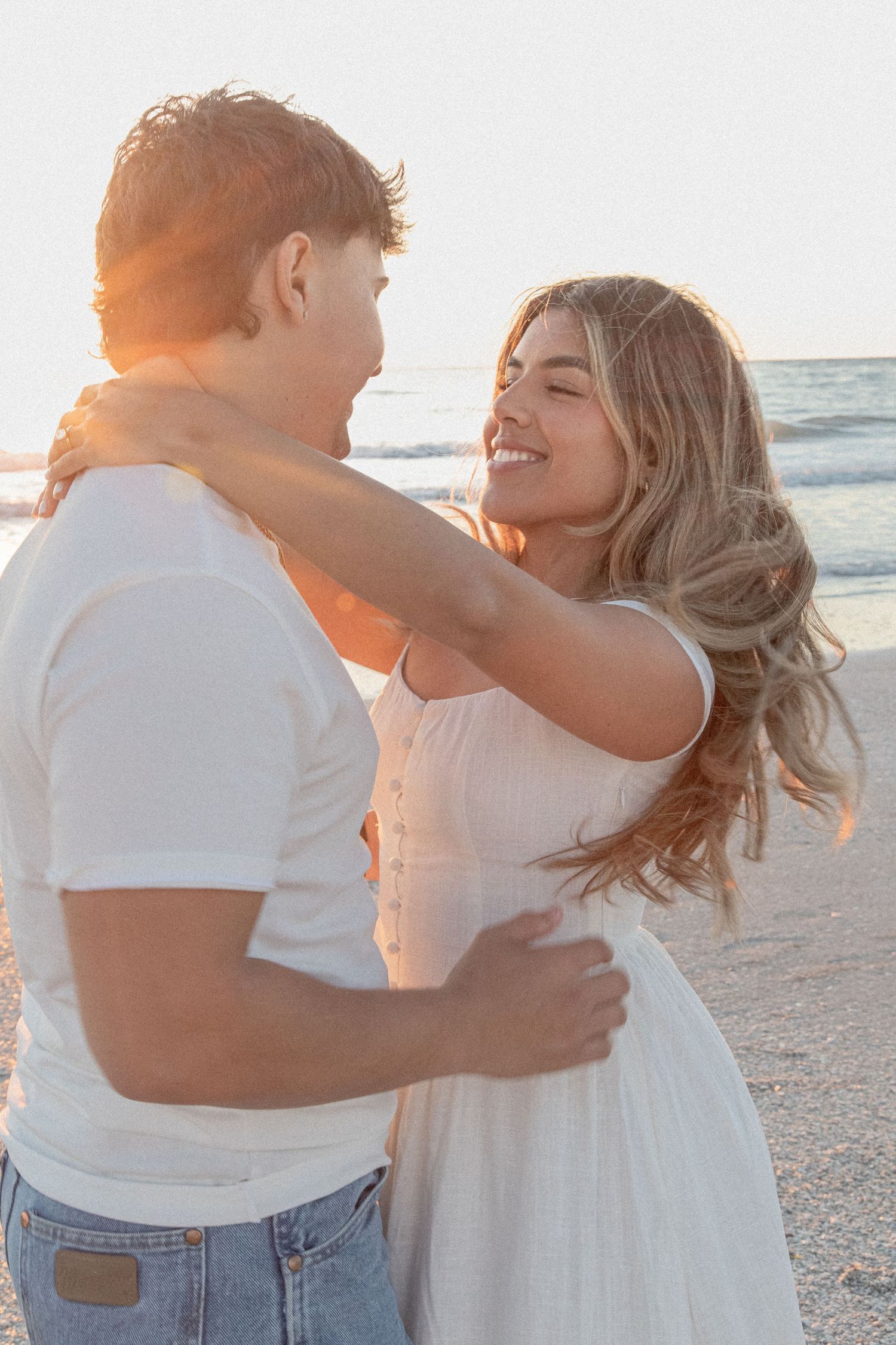 Clearwater Florida Engagement Photographer - Sand Key Park Engagement Photos - Adeva Rae Photography - Beach Couples Photos