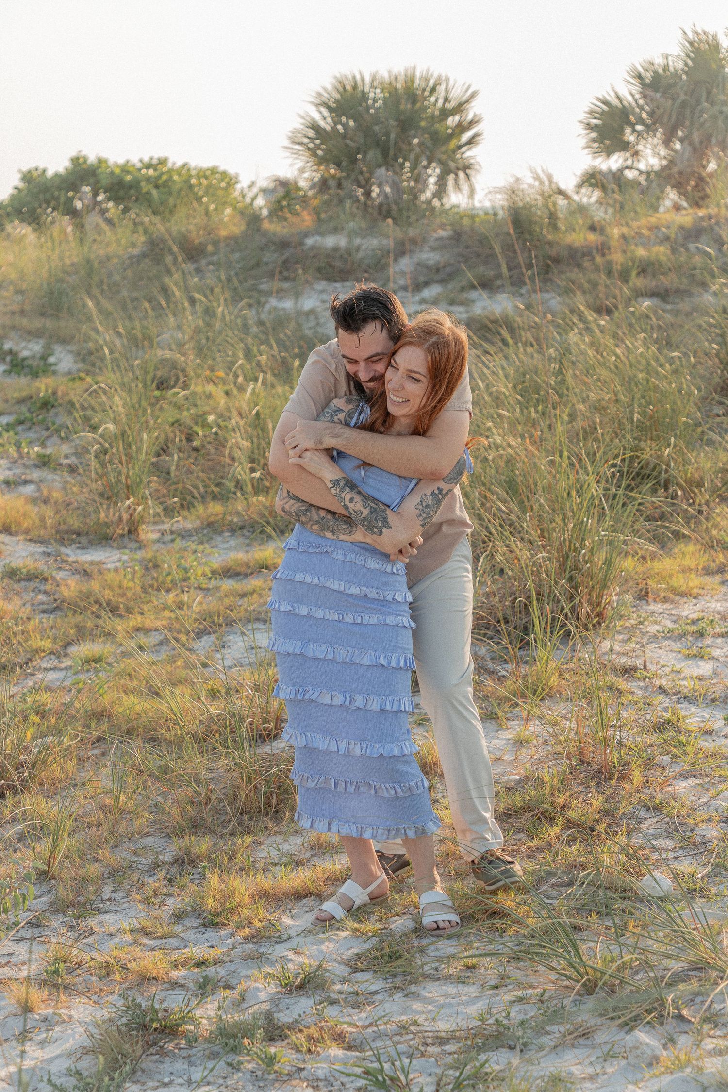 Clearwater Florida Engagement Photographer - Sand Key Park Engagement Photos - Adeva Rae Photography - Beach Couples Photos