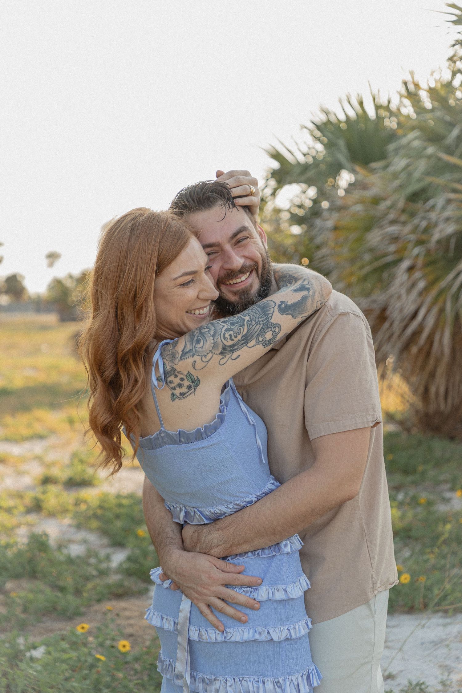 Clearwater Florida Engagement Photographer - Sand Key Park Engagement Photos - Adeva Rae Photography - Beach Couples Photos