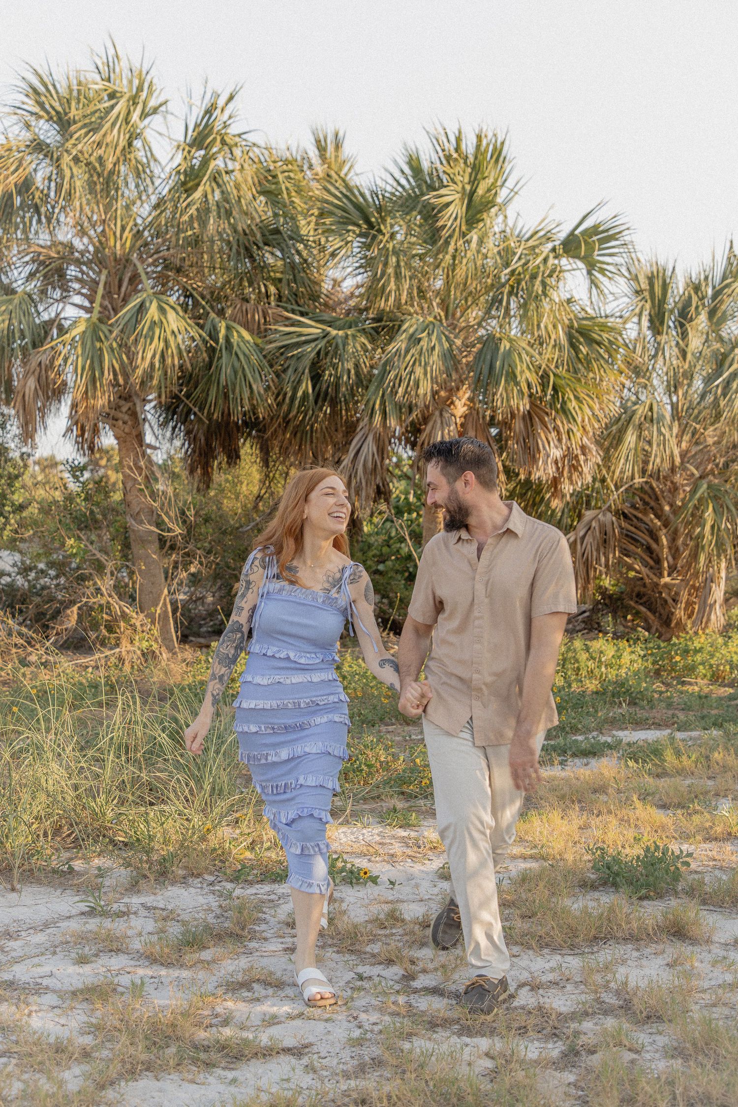 Clearwater Florida Engagement Photographer - Sand Key Park Engagement Photos - Adeva Rae Photography - Beach Couples Photos