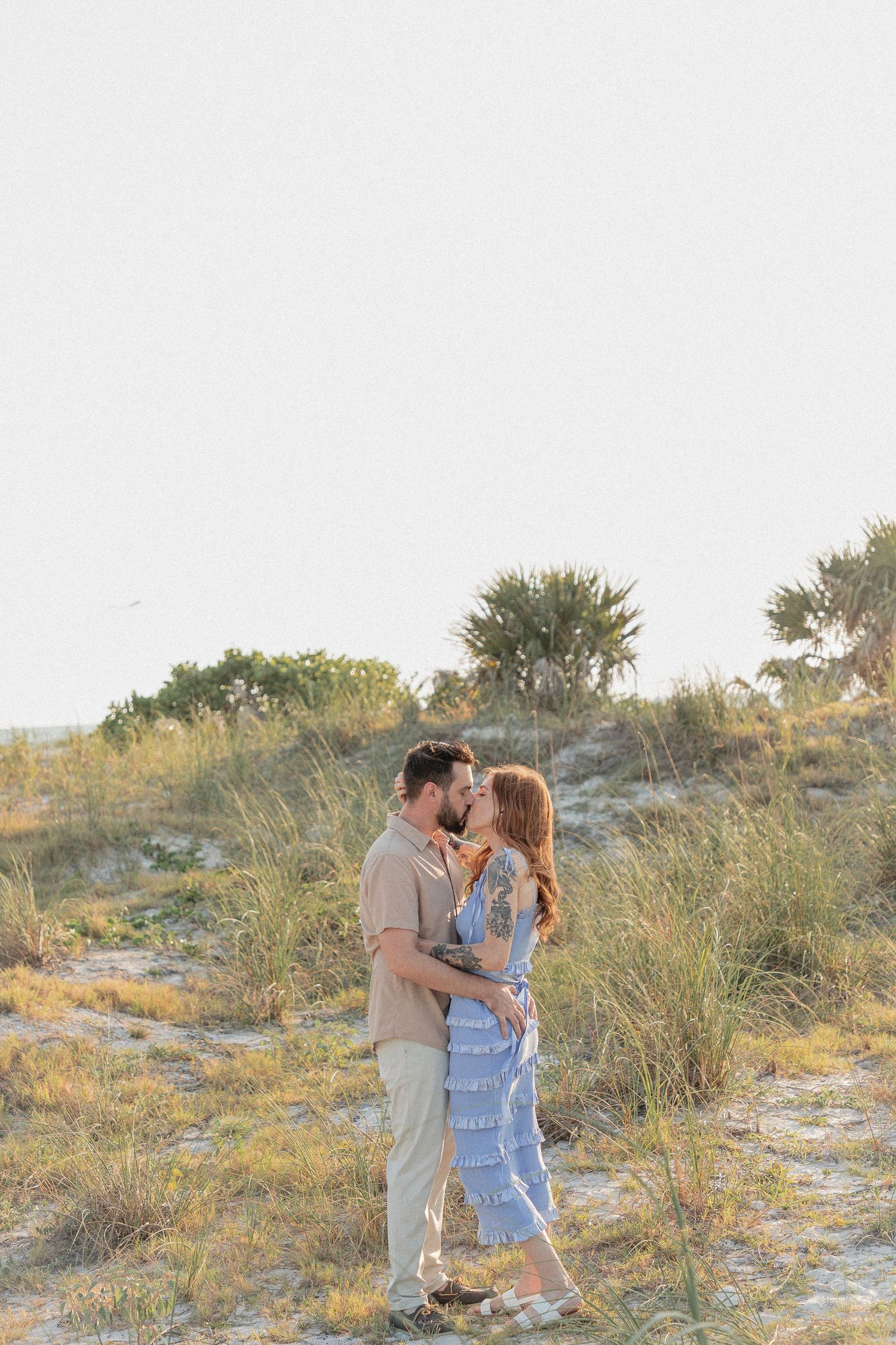 Clearwater Florida Engagement Photographer - Sand Key Park Engagement Photos - Adeva Rae Photography - Beach Couples Photos