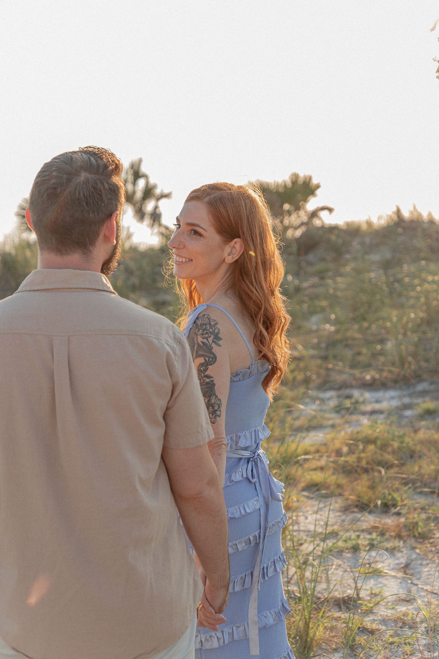 Clearwater Florida Engagement Photographer - Sand Key Park Engagement Photos - Adeva Rae Photography - Beach Couples Photos