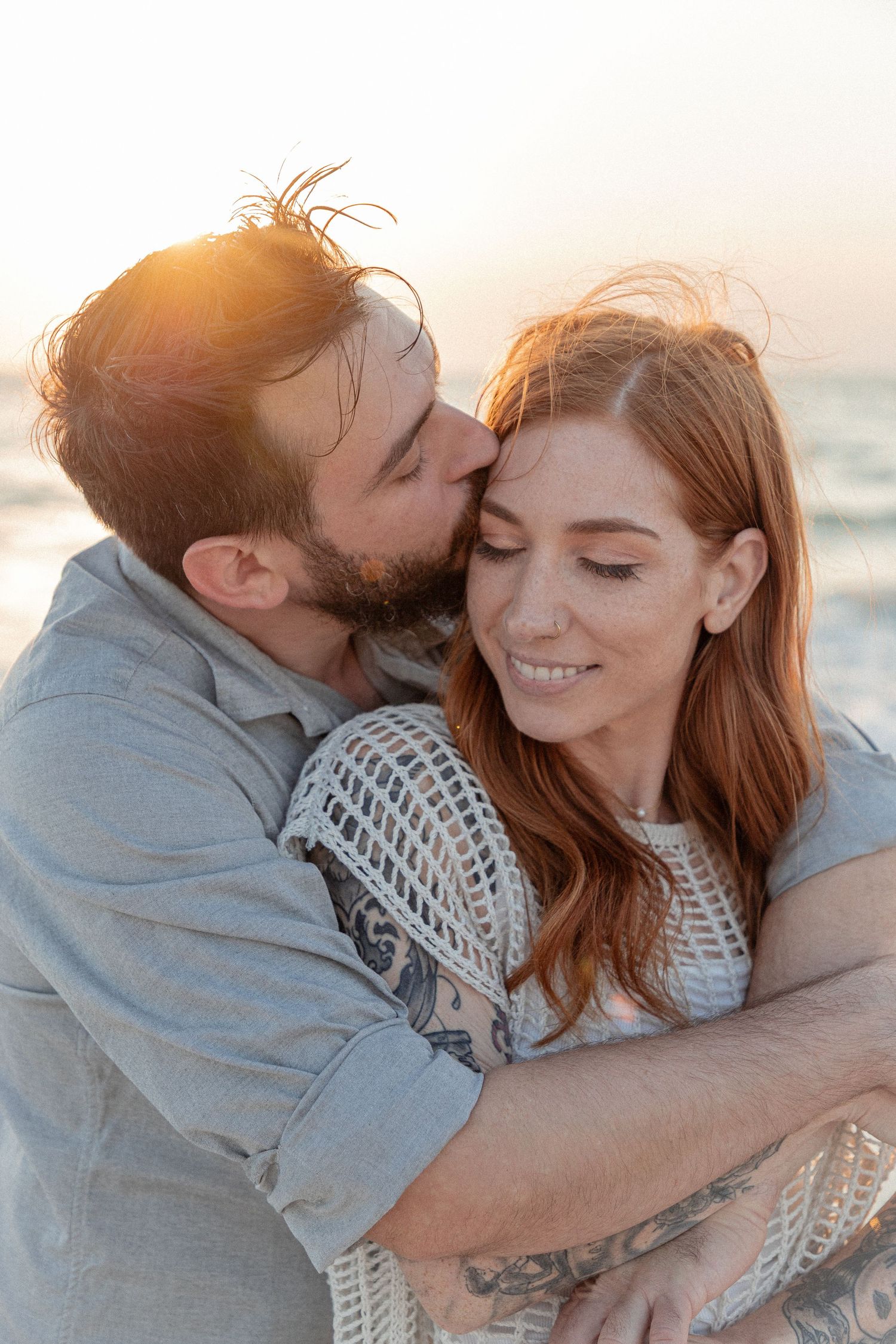 Clearwater Florida Engagement Photographer - Sand Key Park Engagement Photos - Adeva Rae Photography - Beach Couples Photos