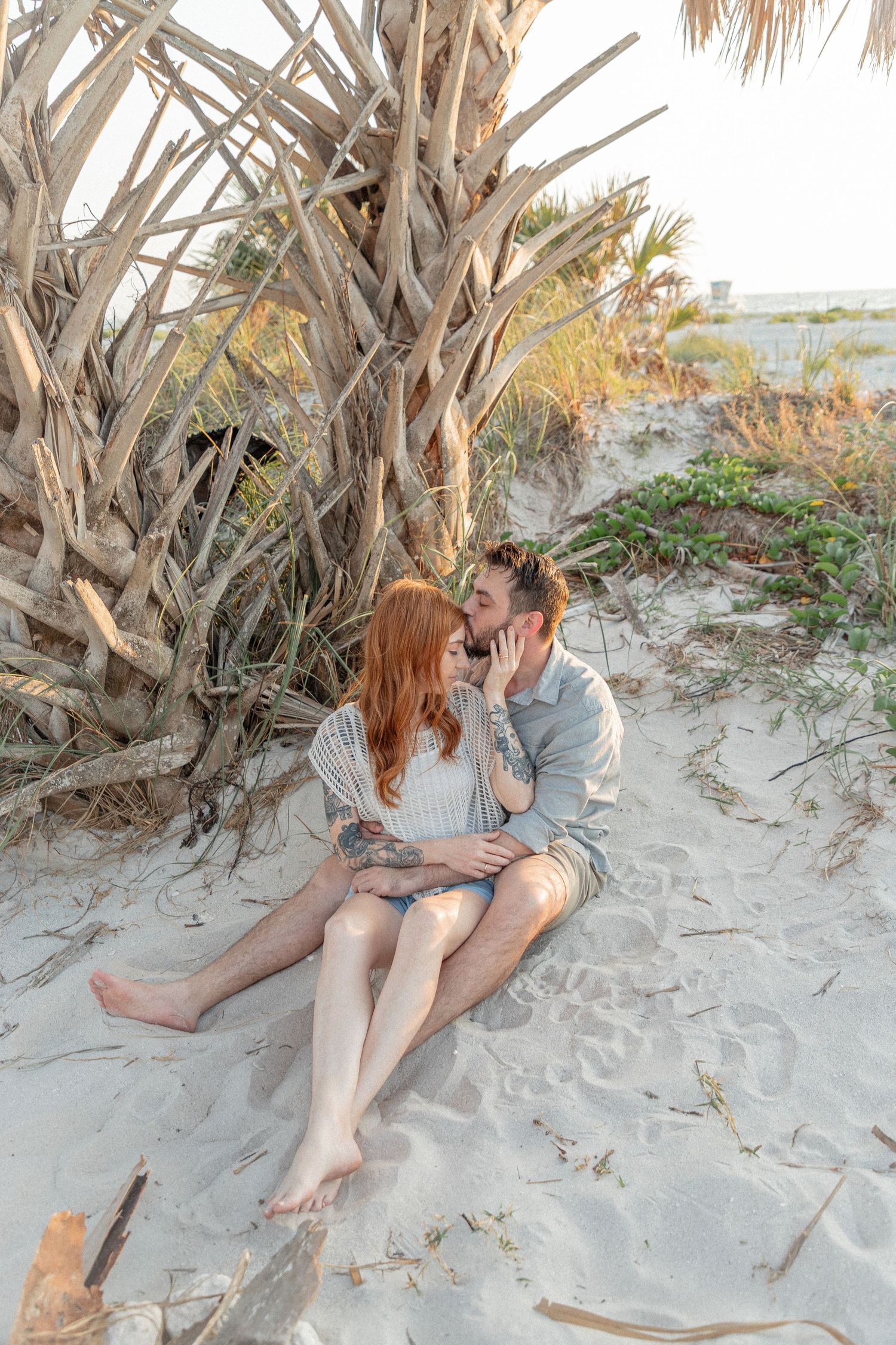 Clearwater Florida Engagement Photographer - Sand Key Park Engagement Photos - Adeva Rae Photography - Beach Couples Photos