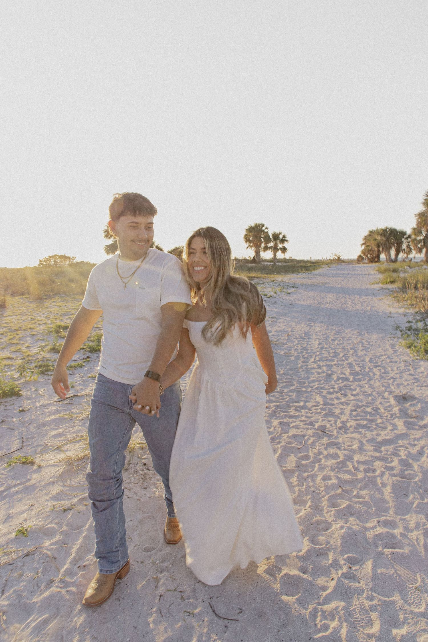 Clearwater Florida Engagement Photographer - Sand Key Park Engagement Photos - Adeva Rae Photography - Beach Couples Photos