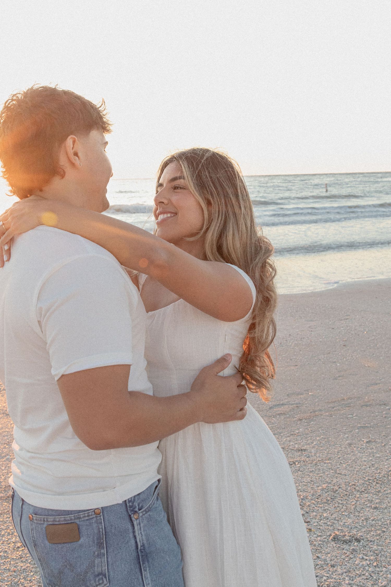 Clearwater Florida Engagement Photographer - Sand Key Park Engagement Photos - Adeva Rae Photography - Beach Couples Photos