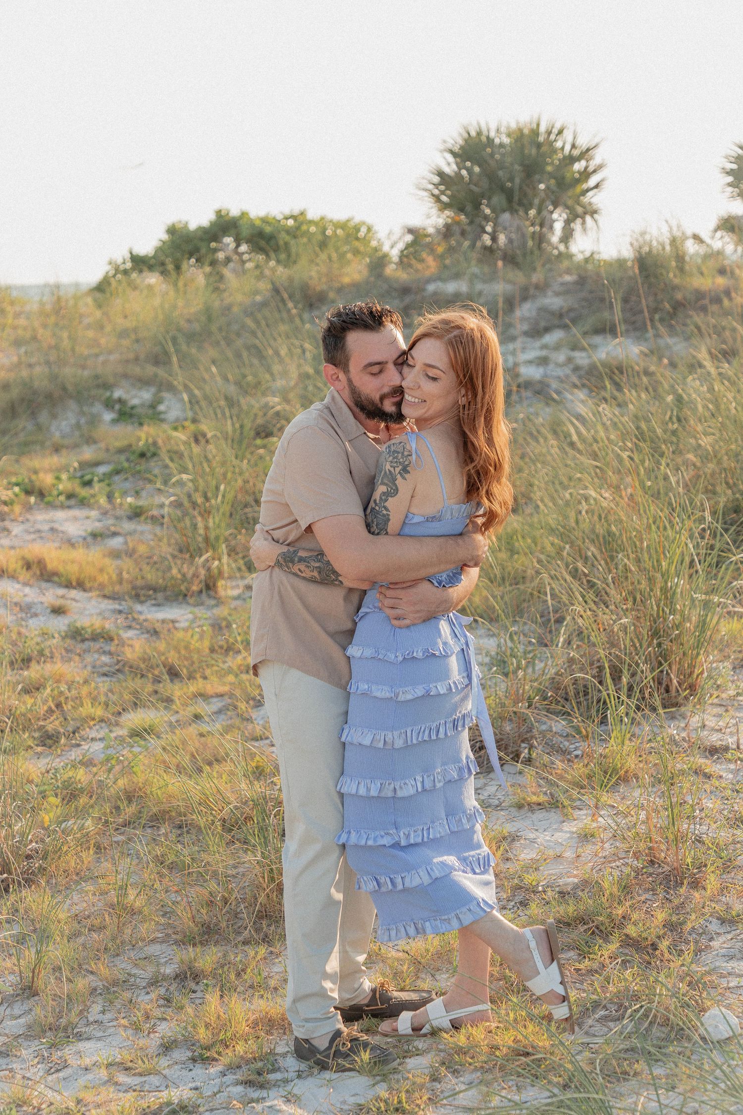 Clearwater Florida Engagement Photographer - Sand Key Park Engagement Photos - Adeva Rae Photography - Beach Couples Photos