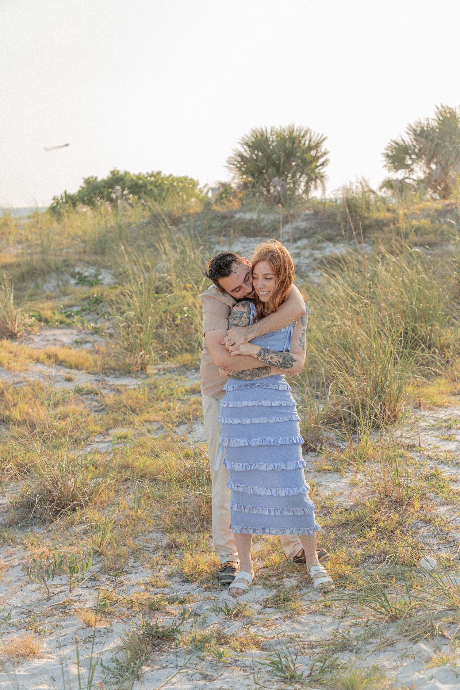 Clearwater Florida Engagement Photographer - Sand Key Park Engagement Photos - Adeva Rae Photography - Beach Couples Photos