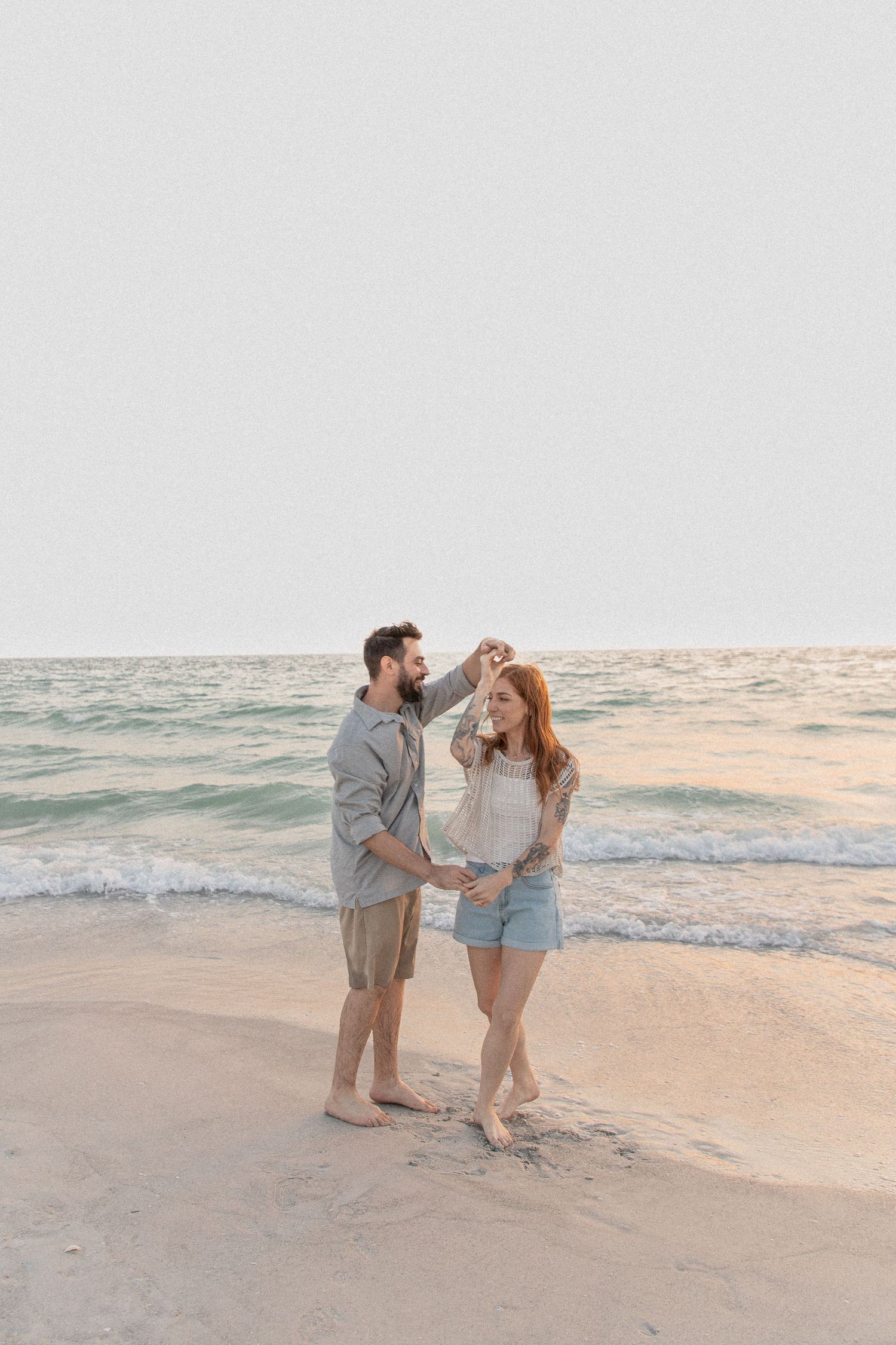 Clearwater Florida Engagement Photographer - Sand Key Park Engagement Photos - Adeva Rae Photography - Beach Couples Photos