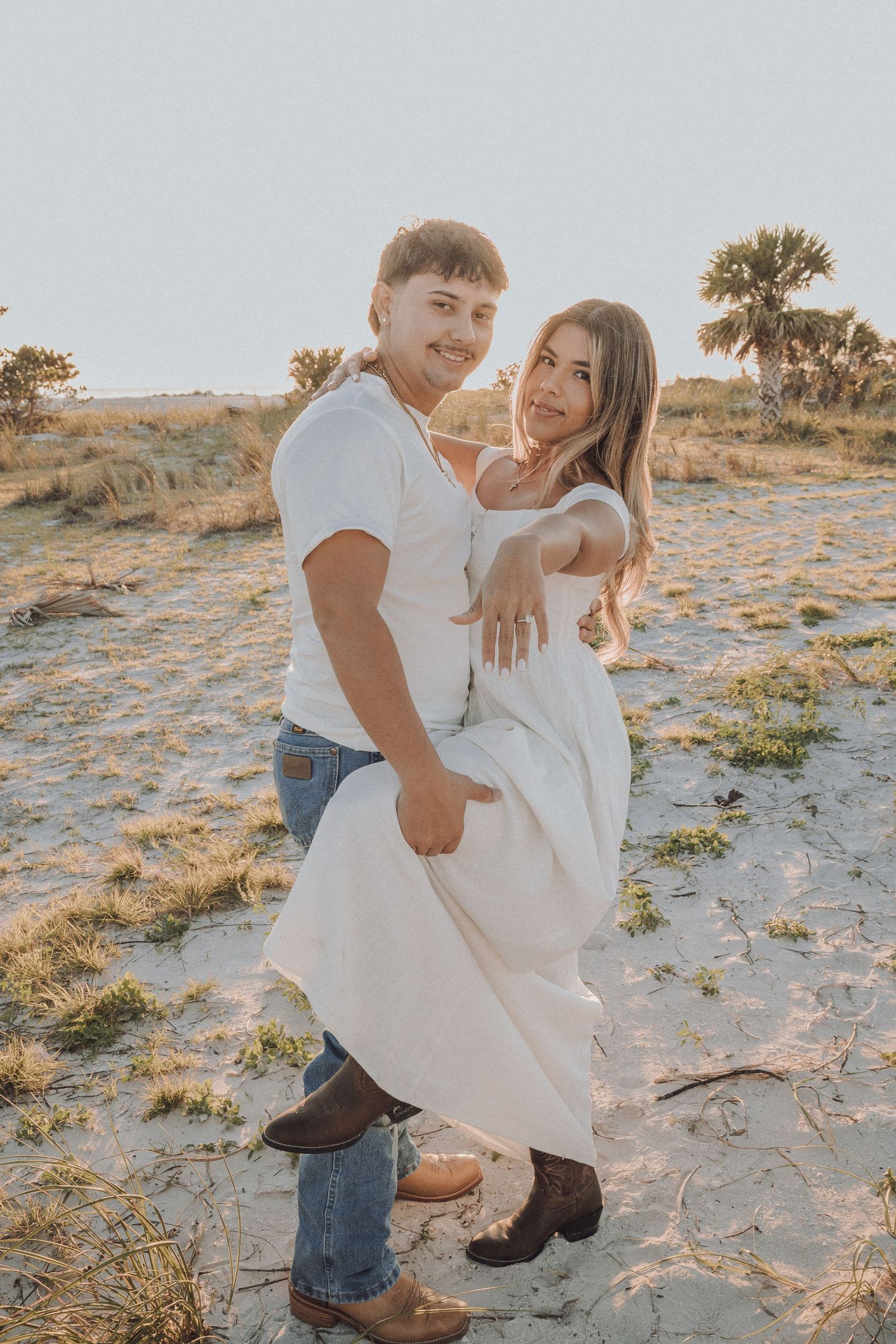Clearwater Florida Engagement Photographer - Sand Key Park Engagement Photos - Adeva Rae Photography - Beach Couples Photos