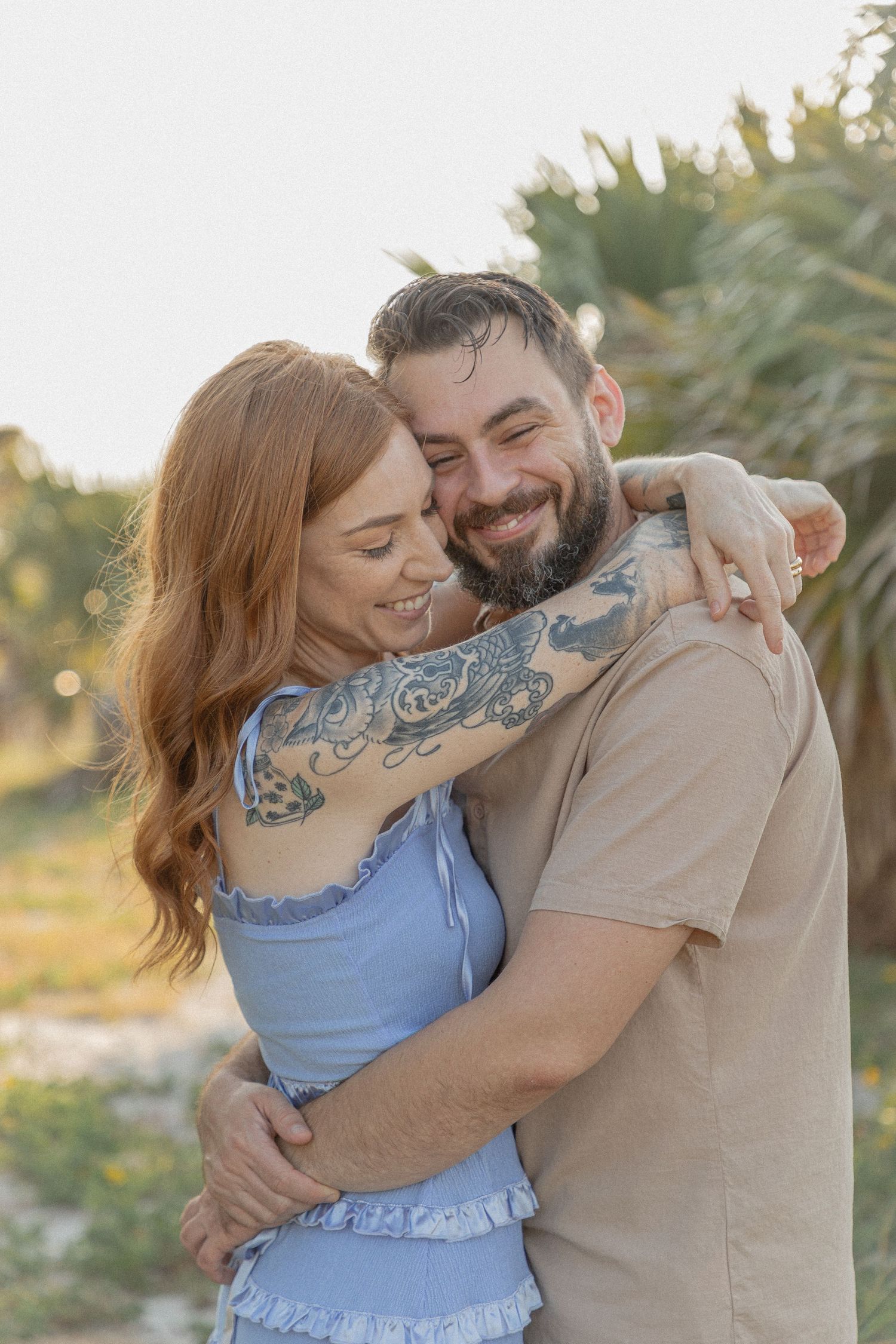 Clearwater Florida Engagement Photographer - Sand Key Park Engagement Photos - Adeva Rae Photography - Beach Couples Photos