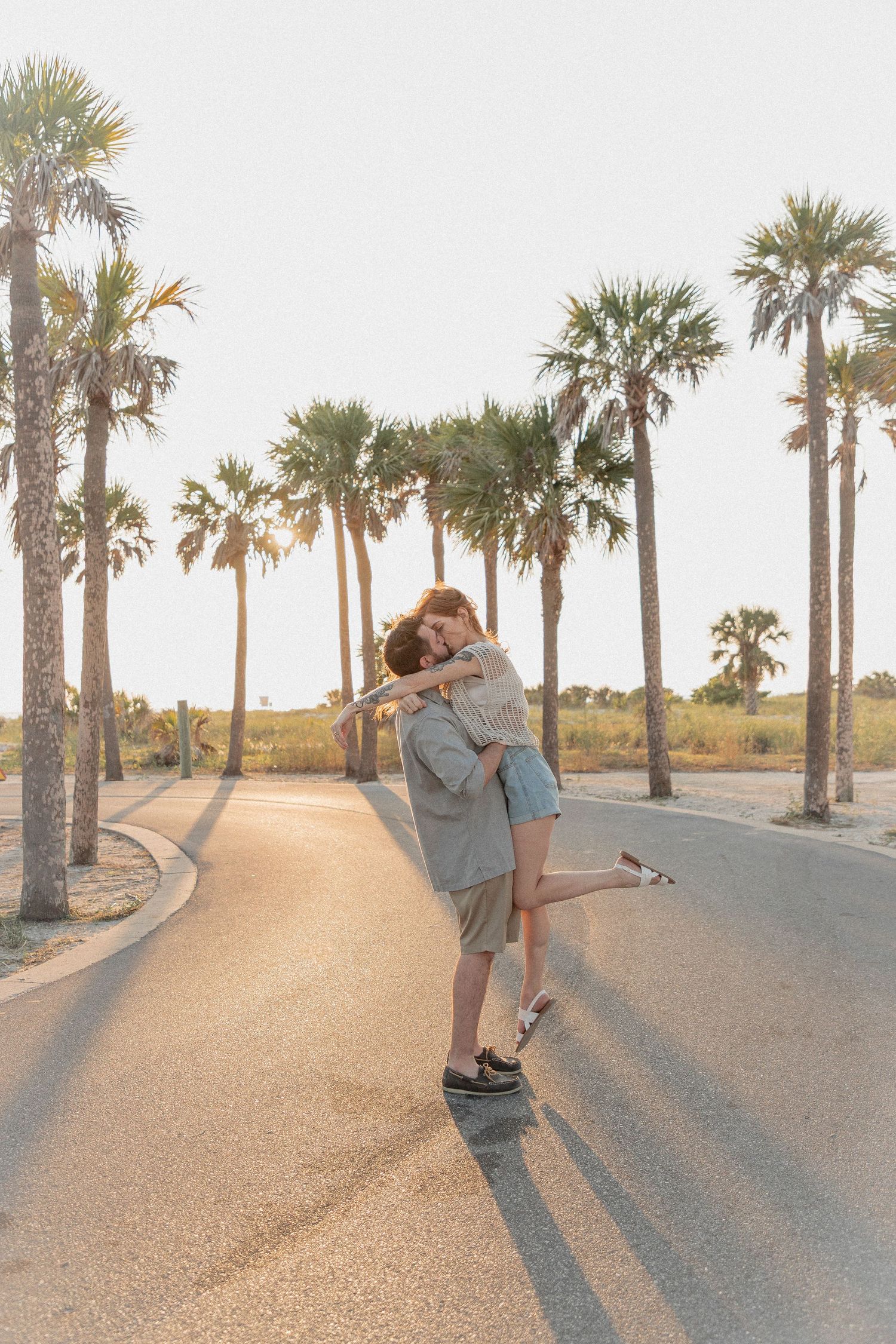 Clearwater Florida Engagement Photographer - Sand Key Park Engagement Photos - Adeva Rae Photography - Beach Couples Photos