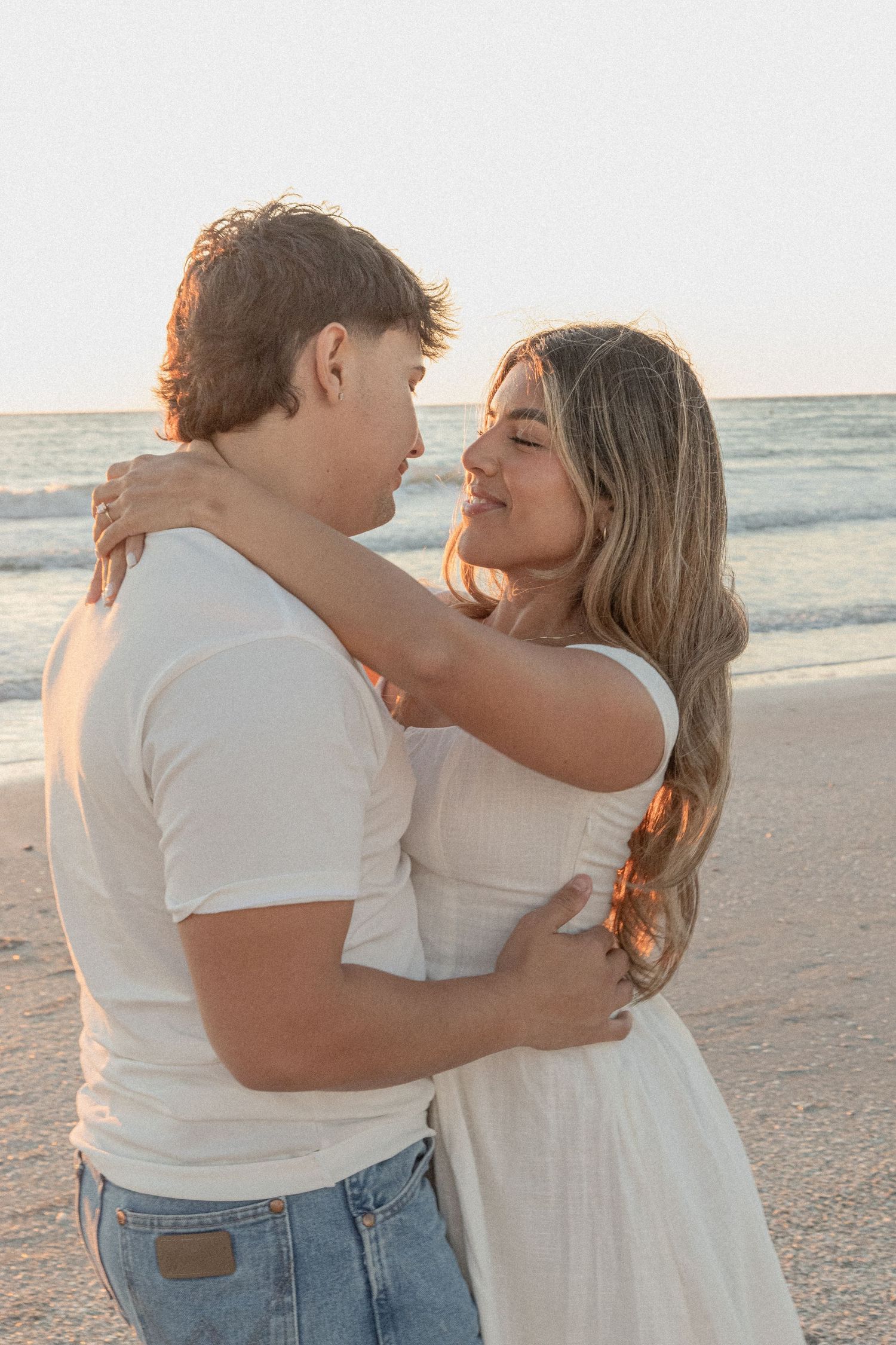 Clearwater Florida Engagement Photographer - Sand Key Park Engagement Photos - Adeva Rae Photography - Beach Couples Photos