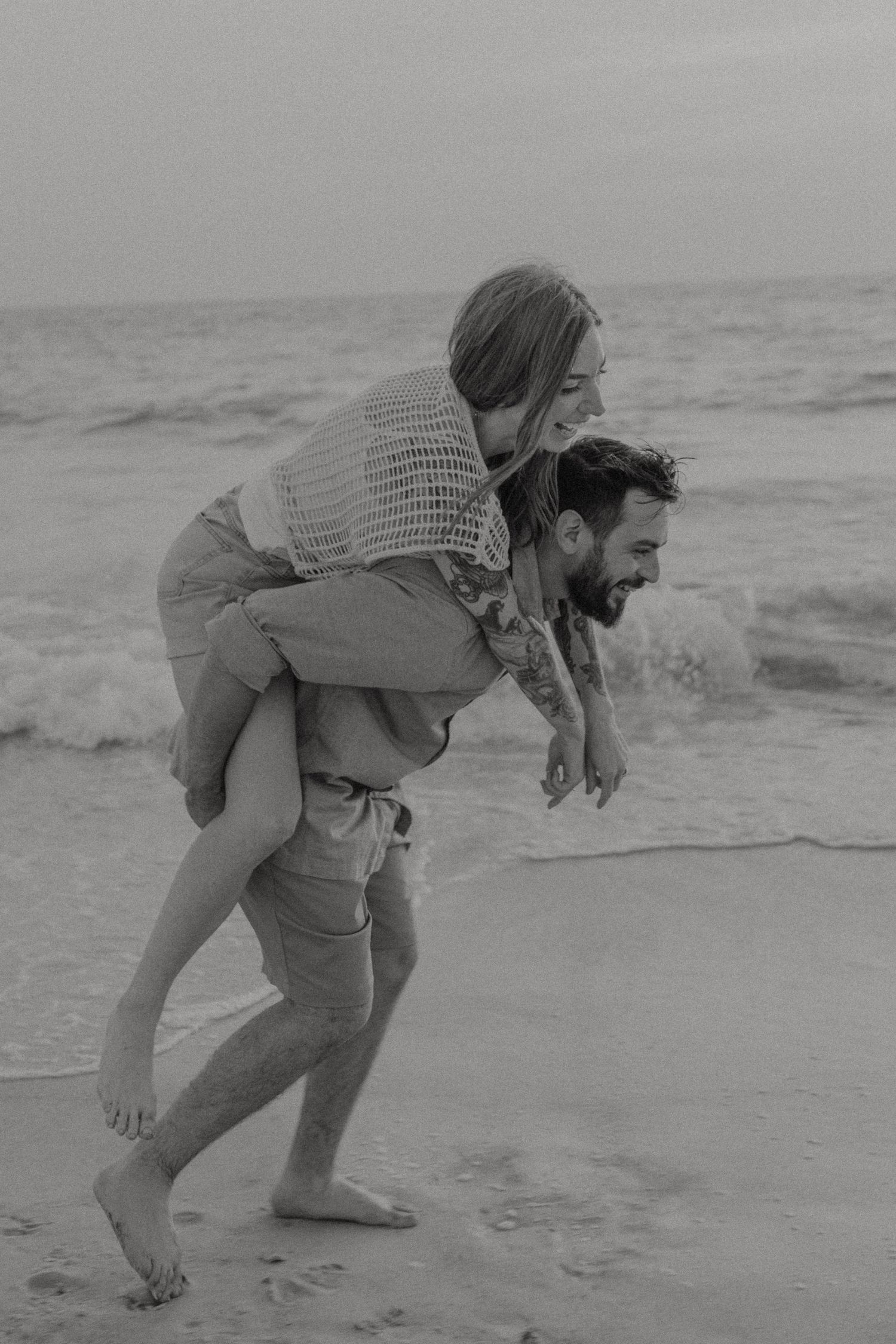 Clearwater Florida Engagement Photographer - Sand Key Park Engagement Photos - Adeva Rae Photography - Beach Couples Photos