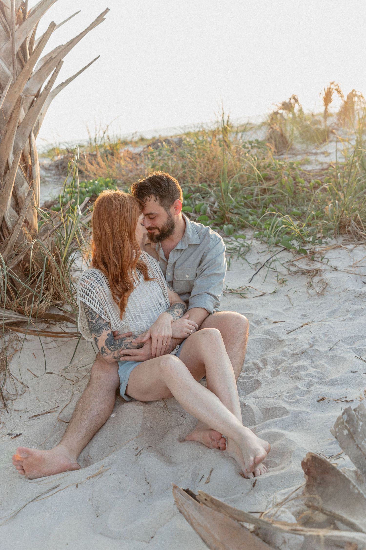 Clearwater Florida Engagement Photographer - Sand Key Park Engagement Photos - Adeva Rae Photography - Beach Couples Photos