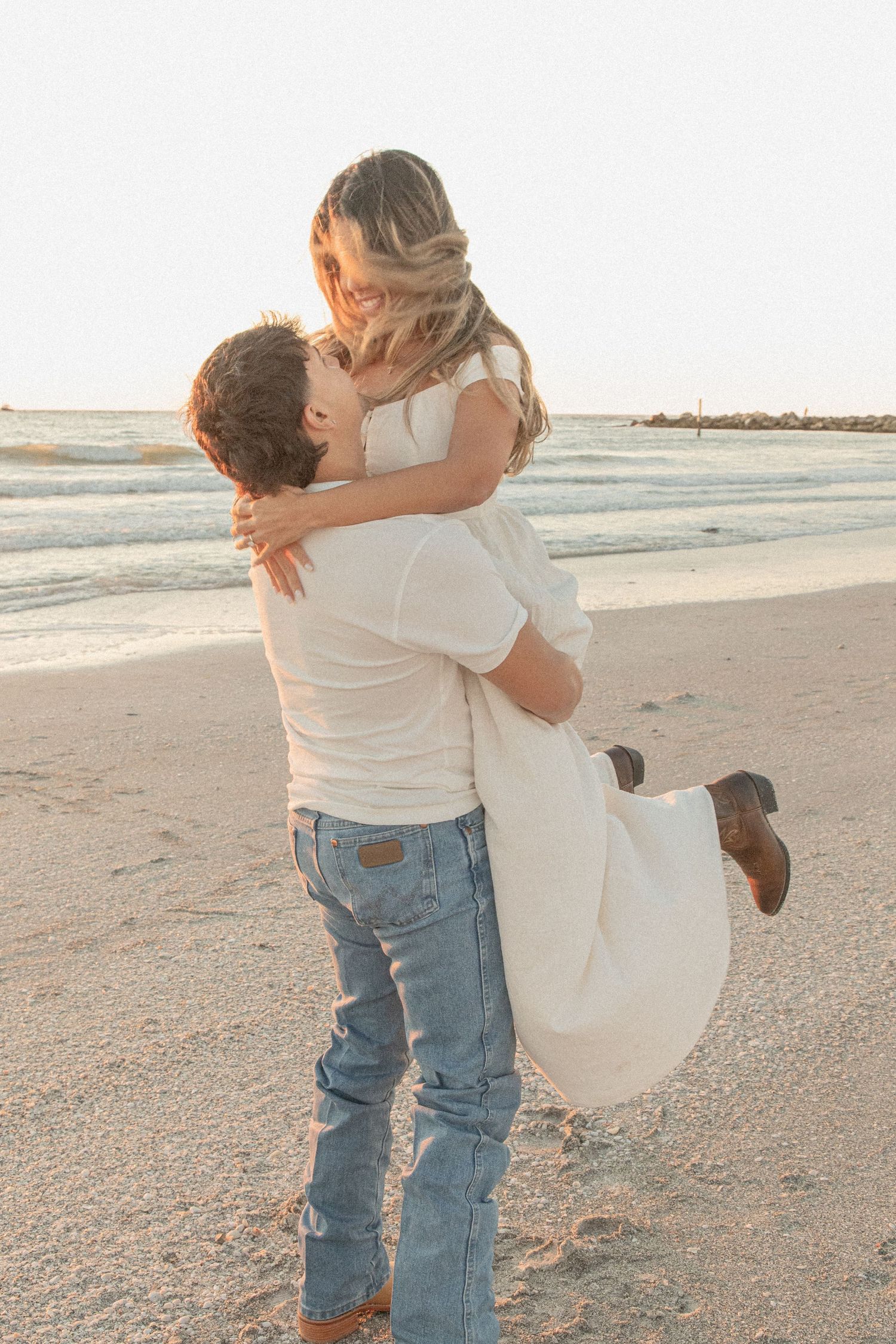 Clearwater Florida Engagement Photographer - Sand Key Park Engagement Photos - Adeva Rae Photography - Beach Couples Photos