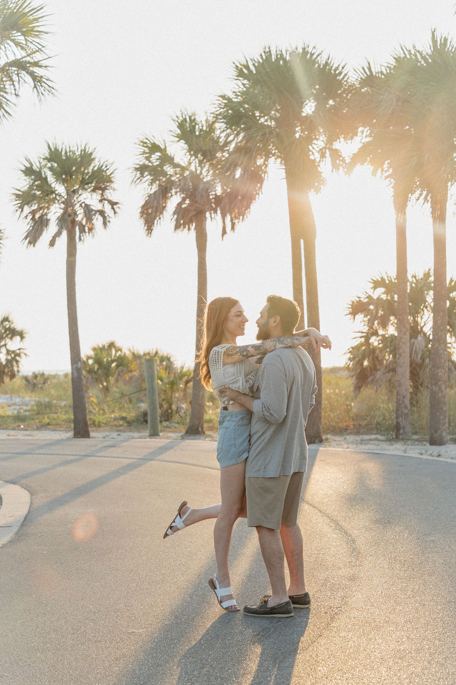 Clearwater Florida Engagement Photographer - Sand Key Park Engagement Photos - Adeva Rae Photography - Beach Couples Photos