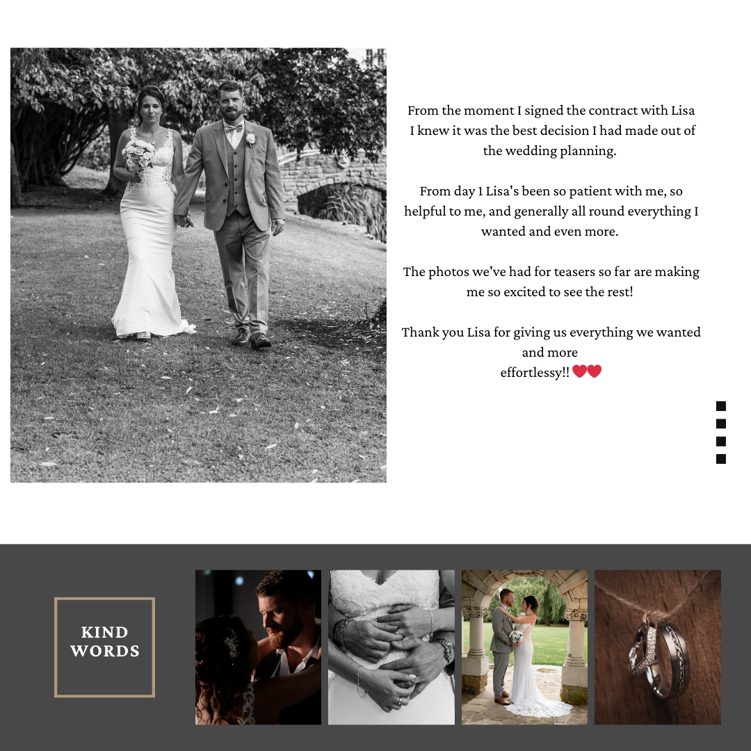 Wedding couple walking together on grass path in black and white photography.