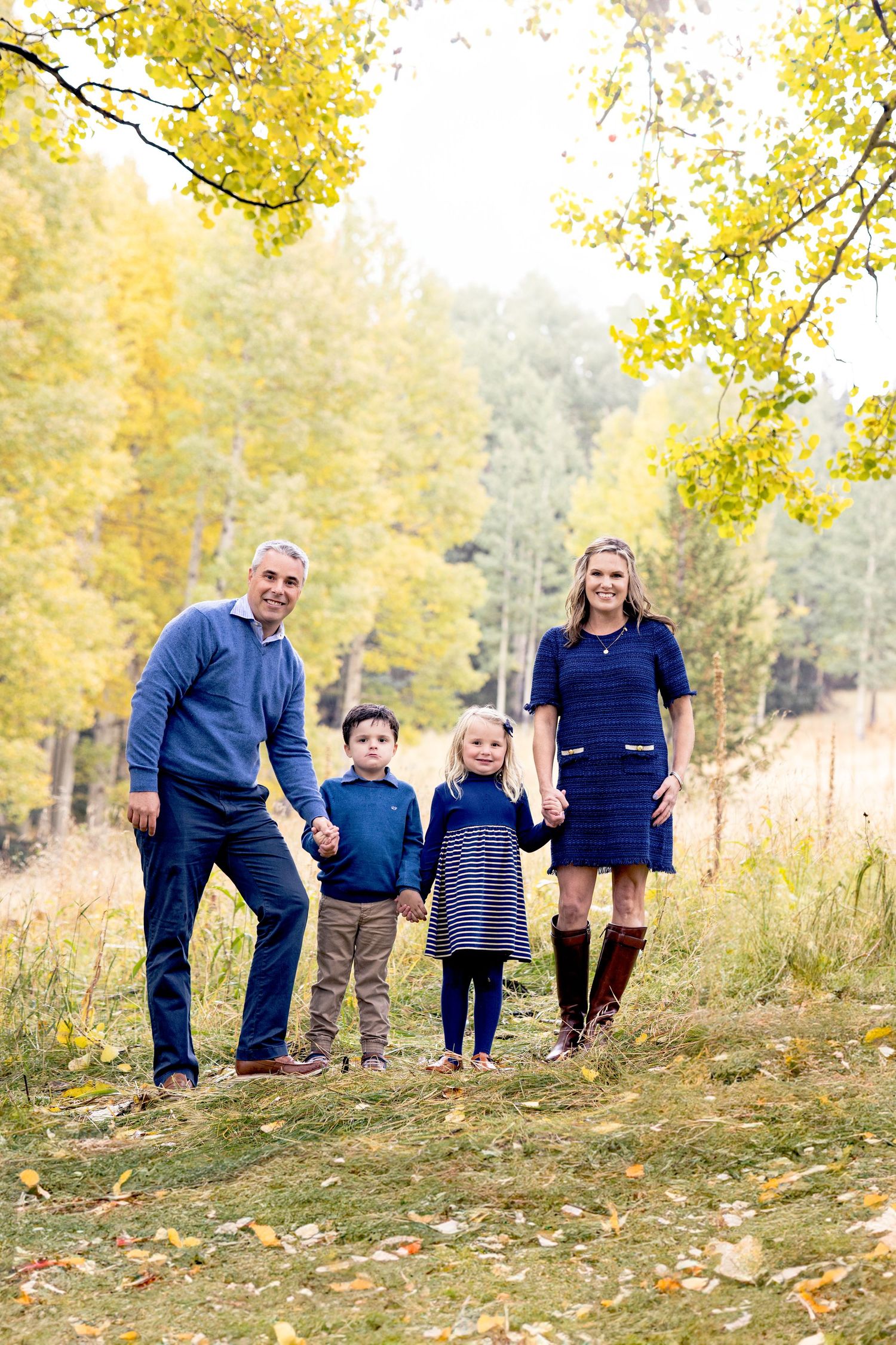 Family Session in the yellow aspens