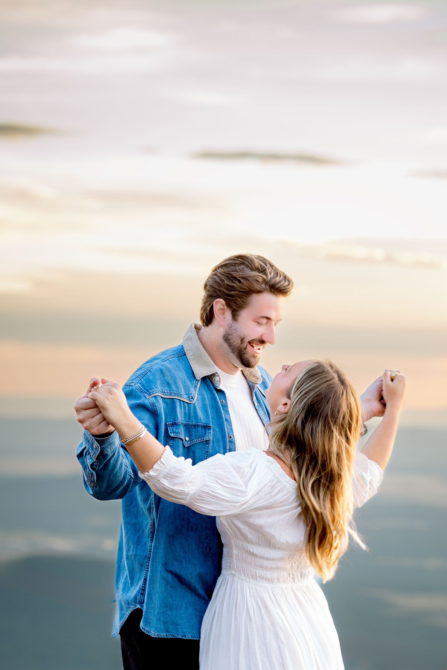 Sunset Engagement: Snow Bowl Arizona
